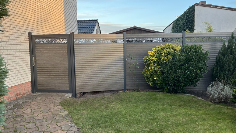 Protection brise-vue en aluminium de 2024 à 17358 Torgelow Allemagne de Zaunteam Pasewalk.