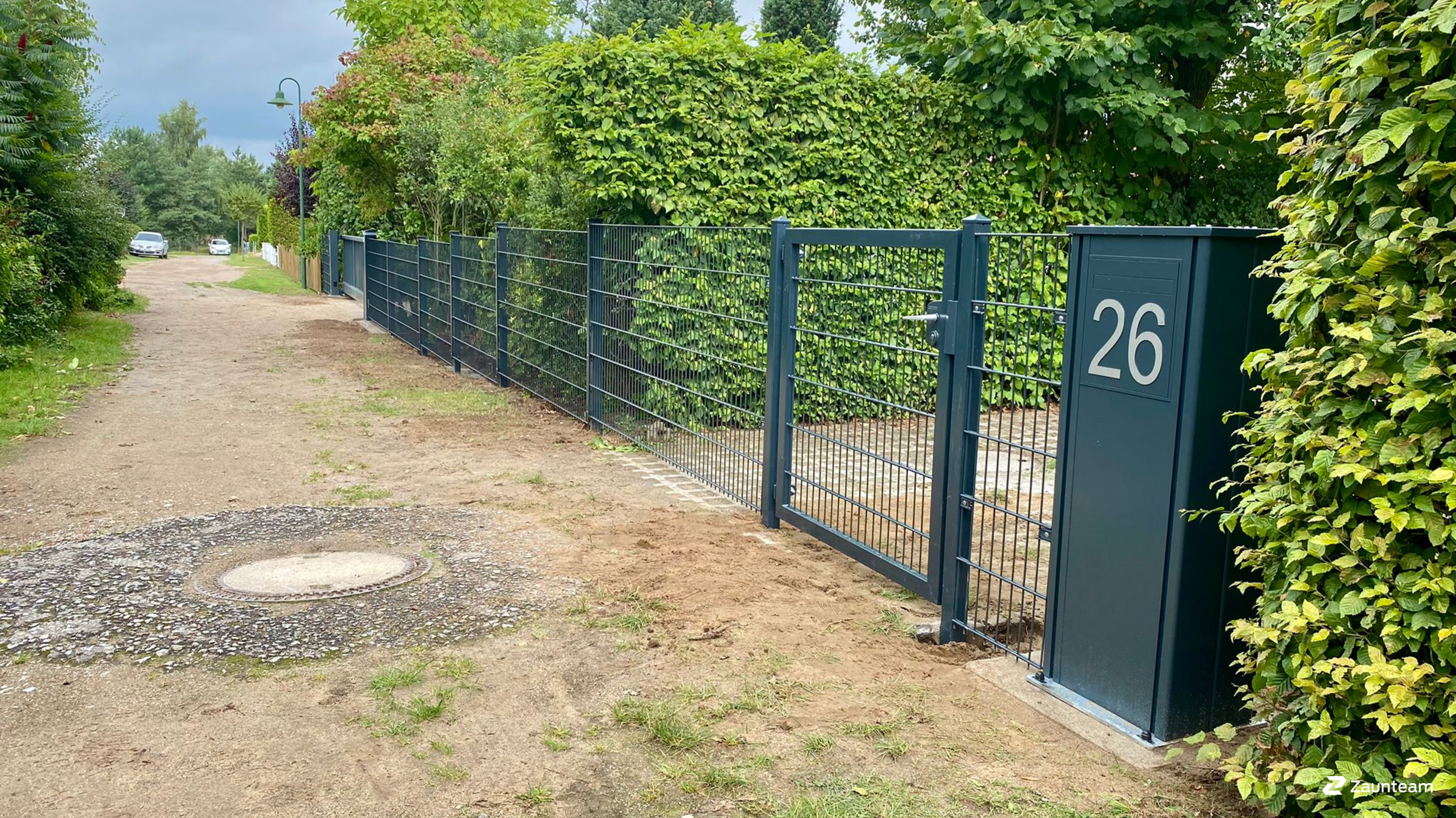 Clôture en panneau double fil de 2021 à 21354 Bleckede Allemagne de Franchise AG.