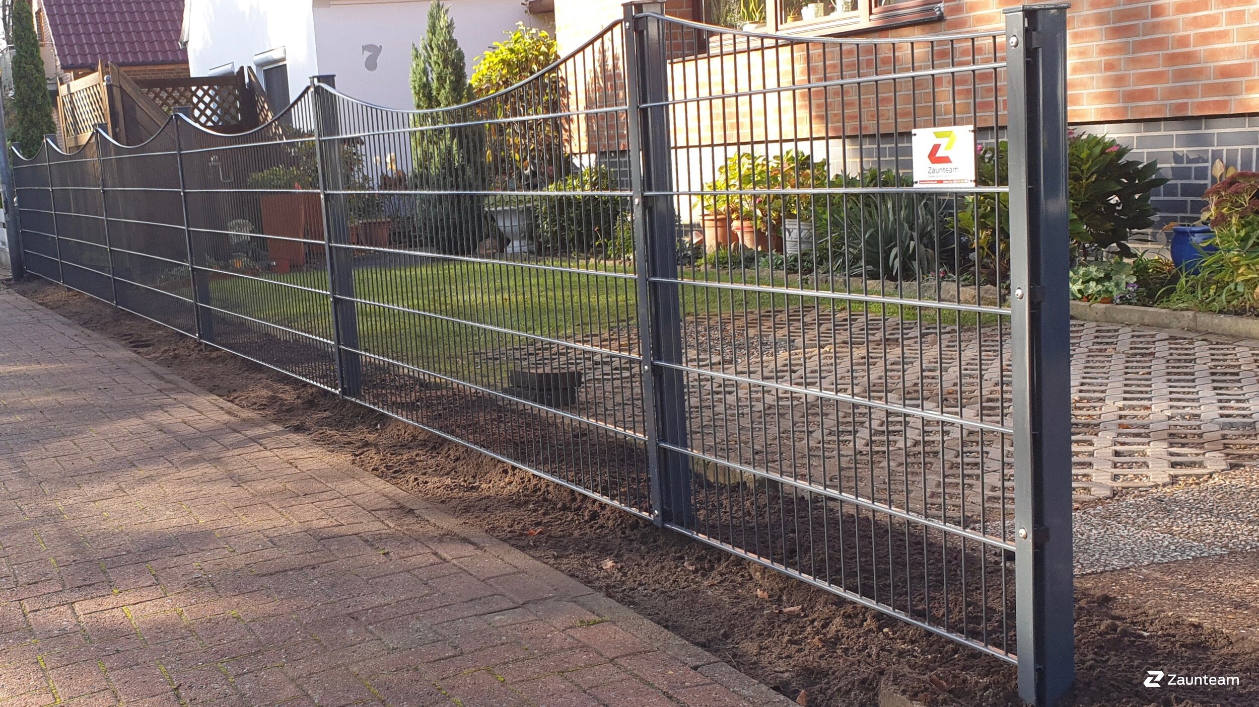 Clôture décorativue de 2020 à 28832 Achim Allemagne de Zaunteam Weser-Wümme.