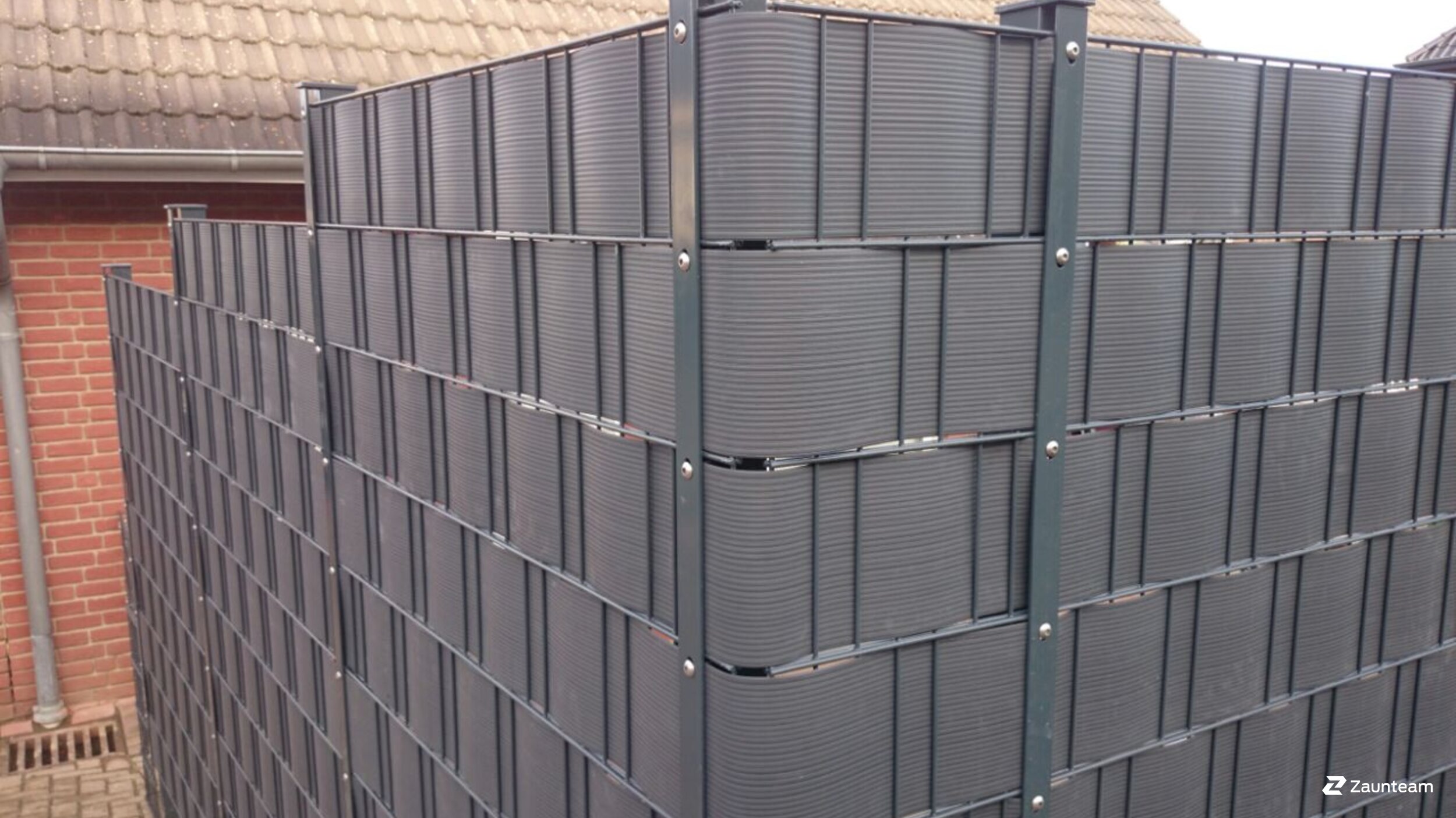 Protection brise-vue en tressage de 2020 à 32312  Lübbecke Allemagne de Zaunteam Kischkel.