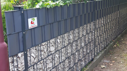 Protection brise-vue en tressage de 2019 à 31028 Gronau Leine Allemagne de Zaunteam Weser-Leine.