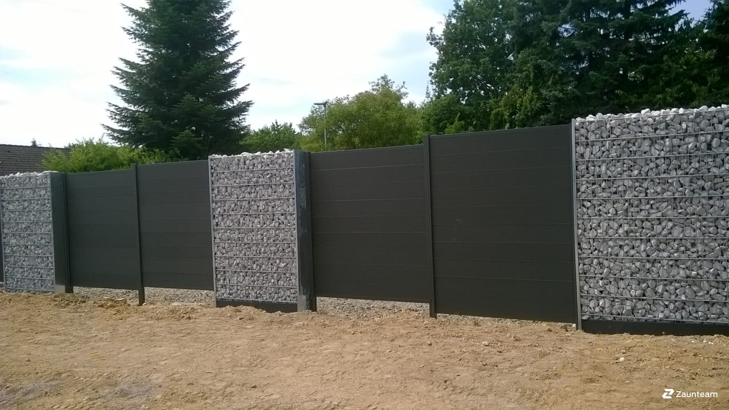 Gabionen Steinkörbe aus dem 2018 in 31848 Bad Münder Deutschland von Zaunteam Weser-Leine.