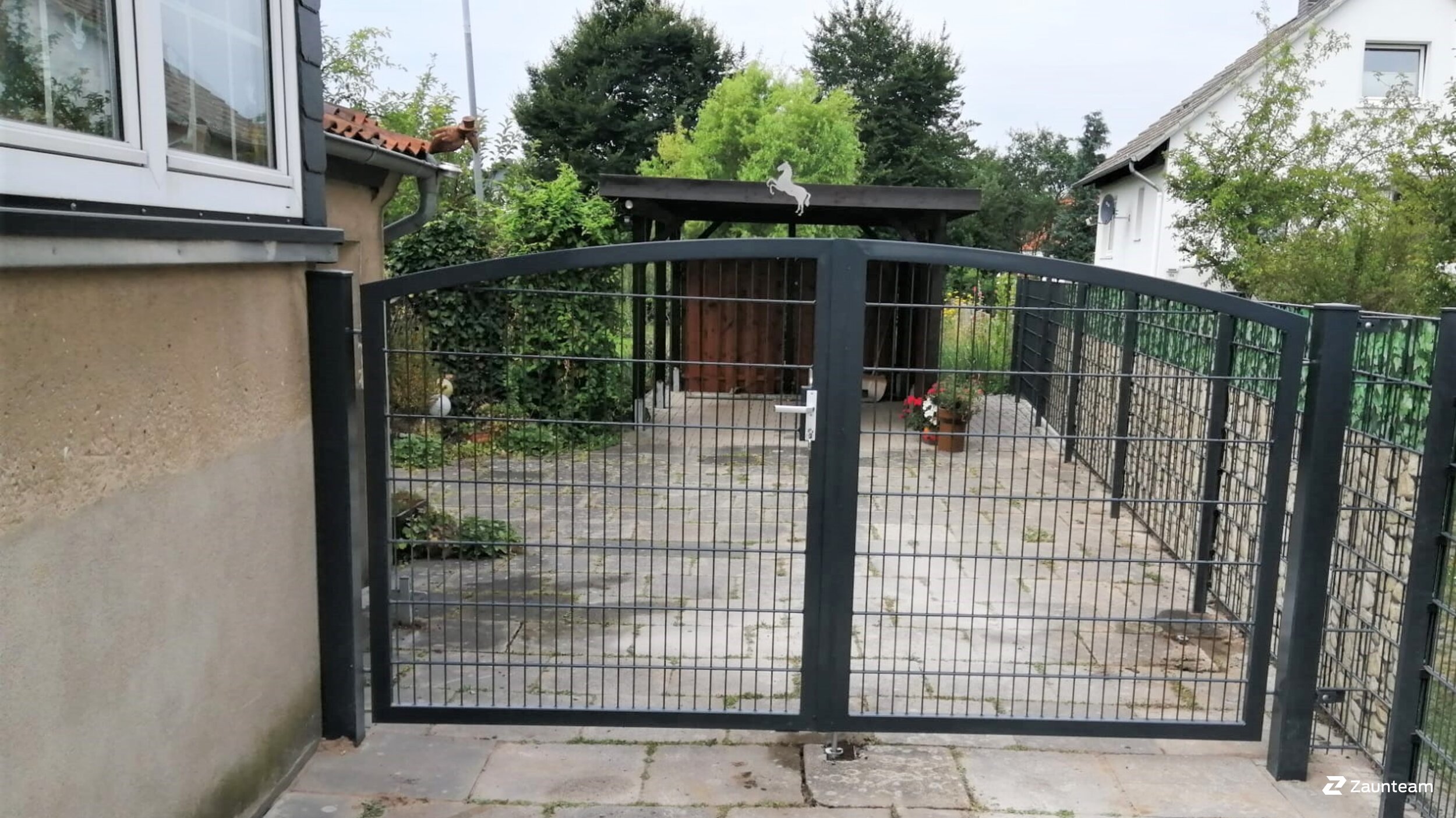 Doppelstabmattenzaun aus dem 2019 in 31028 Gronau Deutschland von Zaunteam Weser-Leine.