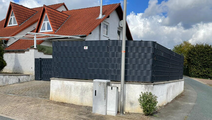 Protection brise-vue en tressage de 2021 à 31061 Alfeld Allemagne de Zaunteam Weser-Leine.