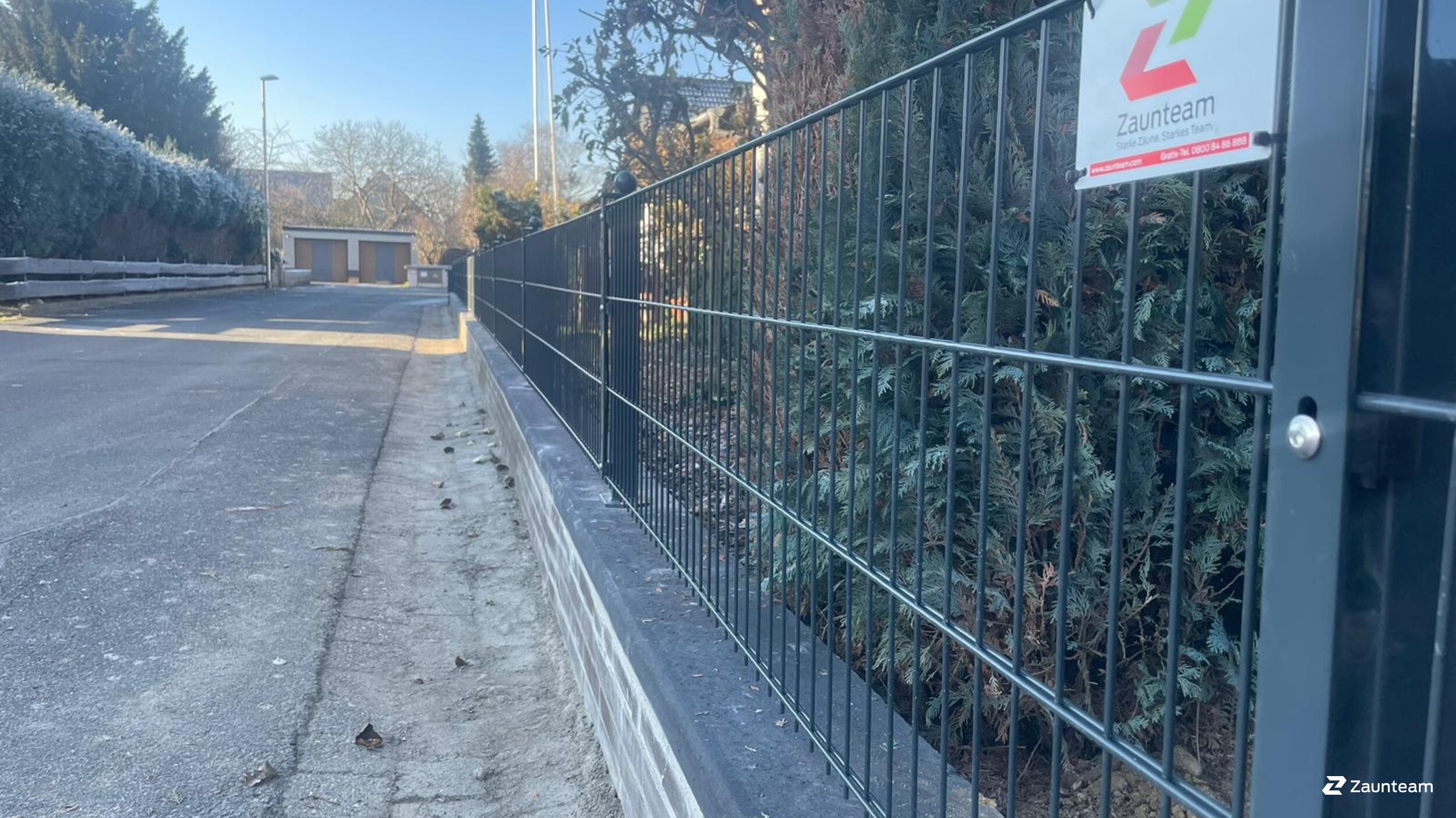 Doppelstabmattenzaun aus dem 2022 in 31185 Söhlde Deutschland von Zaunteam Weser-Leine.