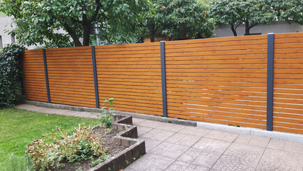 Aluminium Sichtschutz aus dem 2016 in 57462 Olpe Deutschland von Zaunteam Südwestfalen.