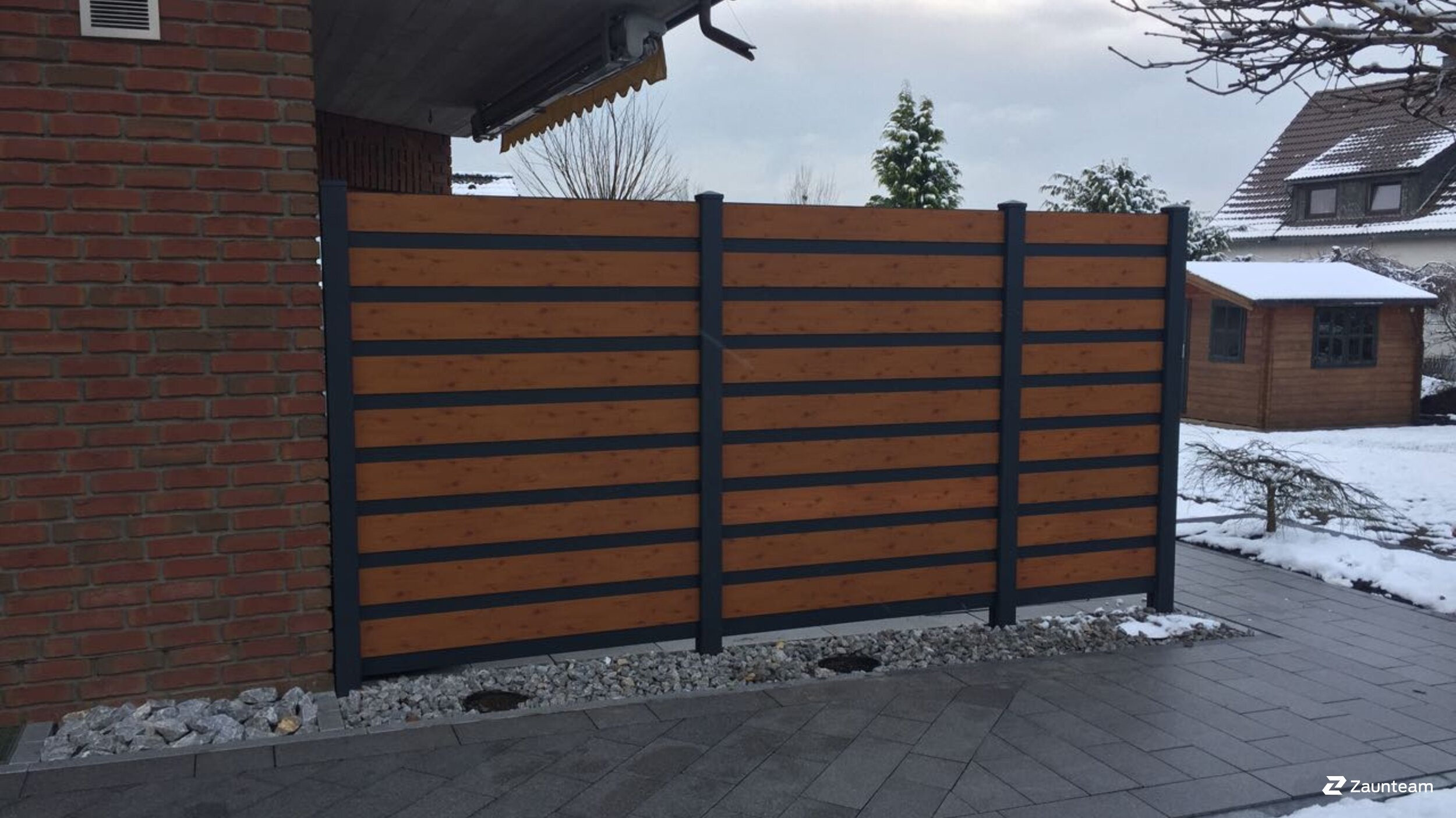 Aluminium Sichtschutz aus dem 2018 in 51580 Reichshof Deutschland von Zaunteam Südwestfalen.