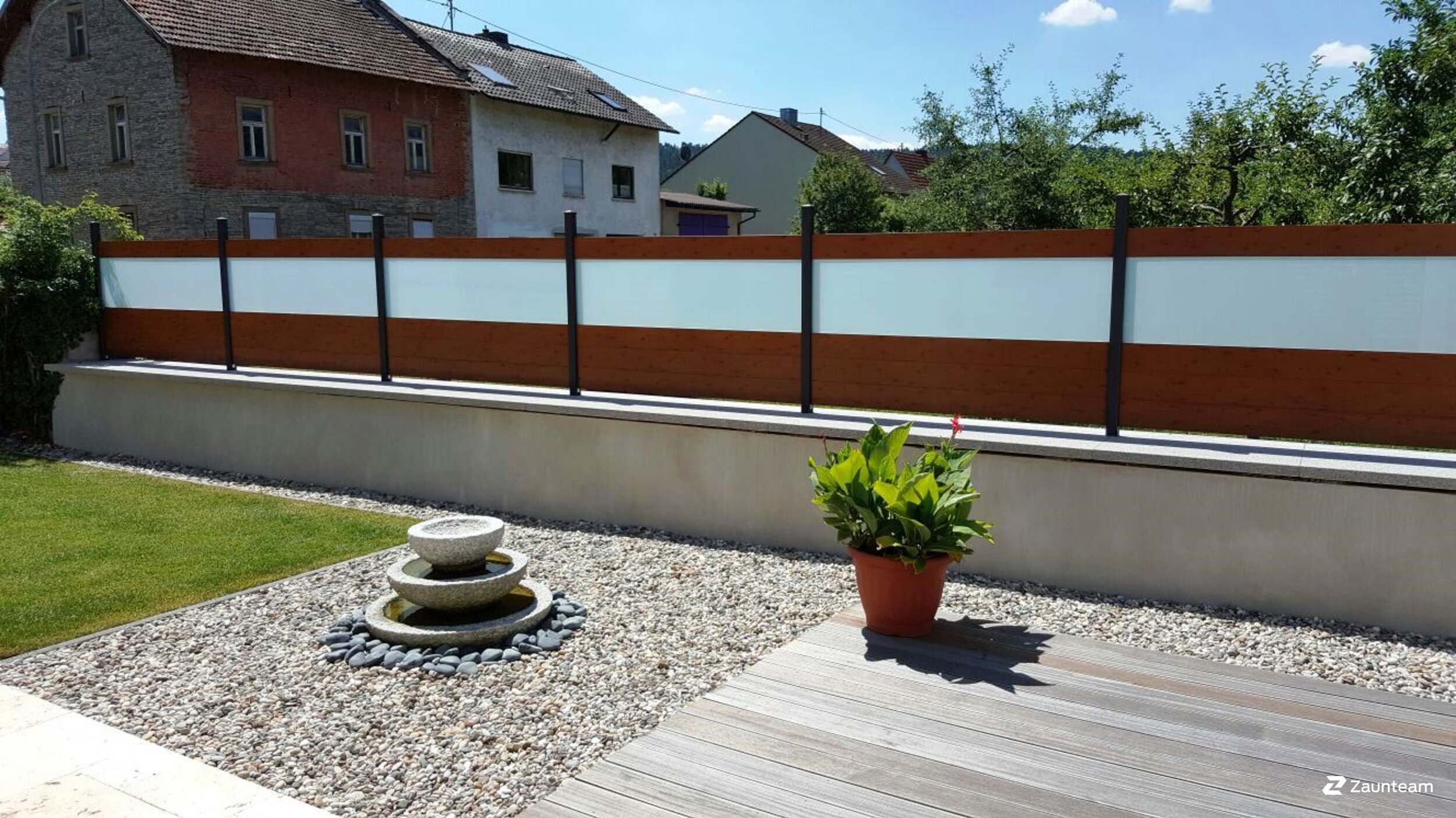 Aluminium Sichtschutz aus dem 2016 in 97289 Thüngen Deutschland von Zaunteam Main-Rhön.