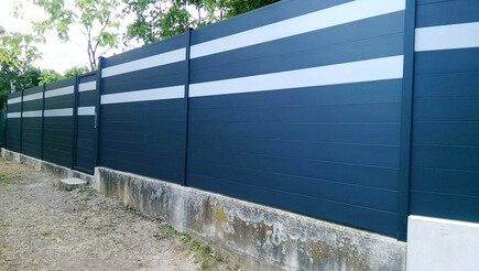 Aluminium Sichtschutz aus dem 2018 in 97332 Obervolkach Deutschland von Zaunteam Main-Rhön.