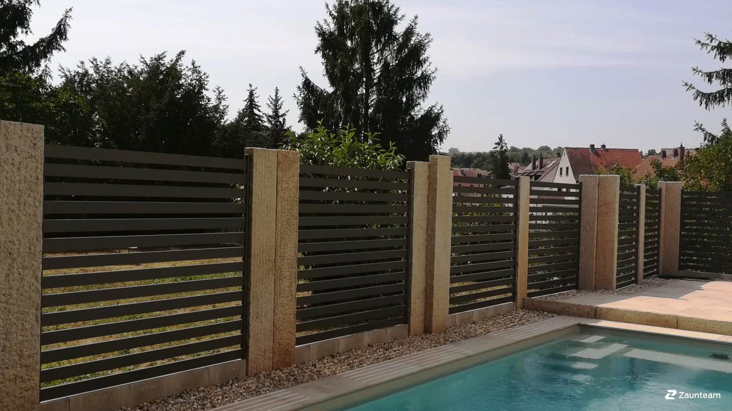 Aluminium Sichtschutz aus dem 2019 in 97717 Euerdorf Deutschland von Zaunteam Main-Rhön.