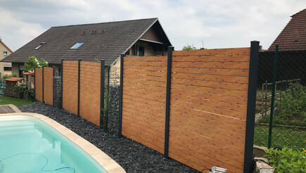 Aluminium Sichtschutz aus dem 2019 in 97717 Euerdorf Deutschland von Zaunteam Main-Rhön.