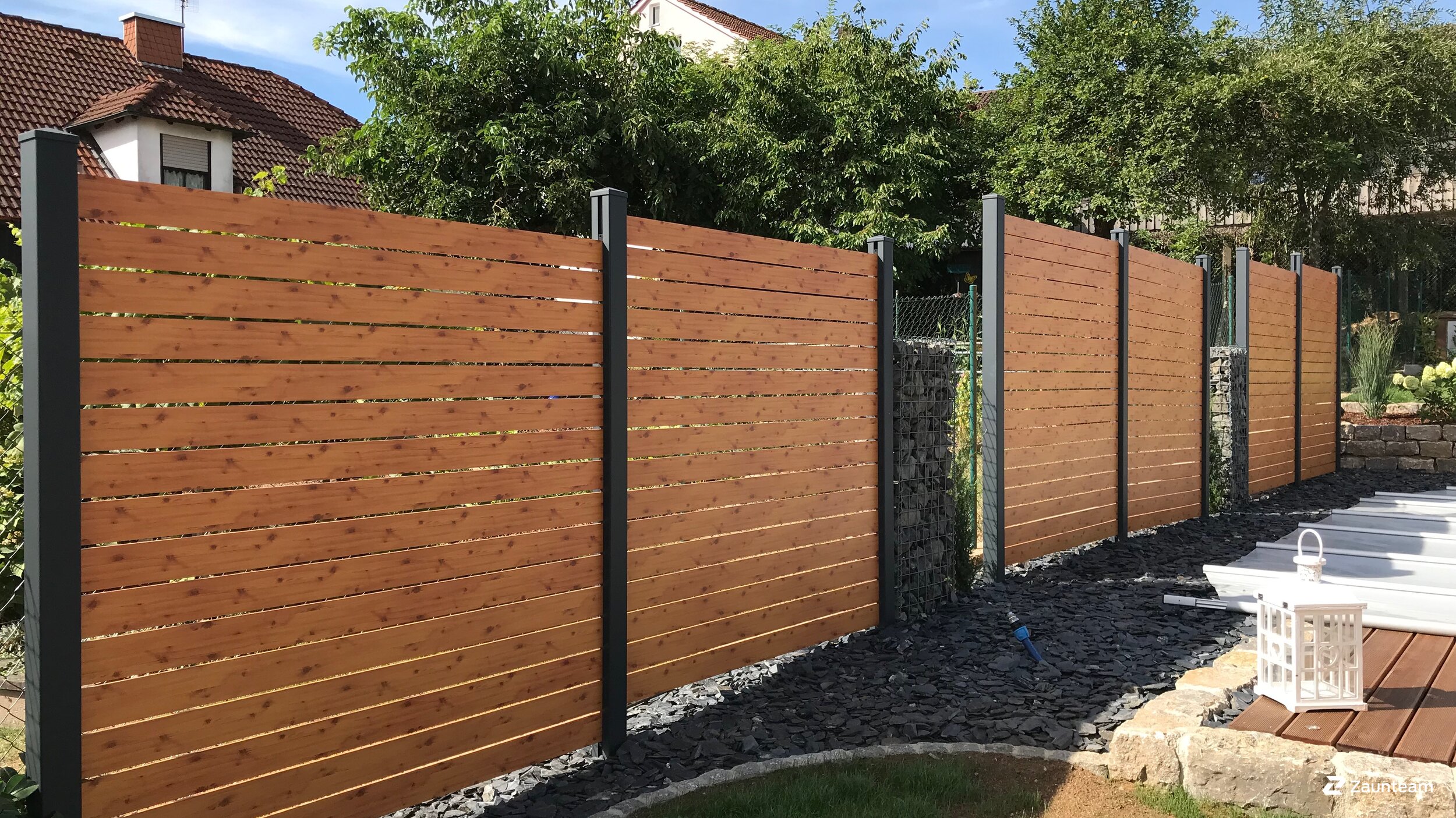 Aluminium Sichtschutz aus dem 2018 in 97717 Euerdorf Deutschland von Zaunteam Main-Rhön.