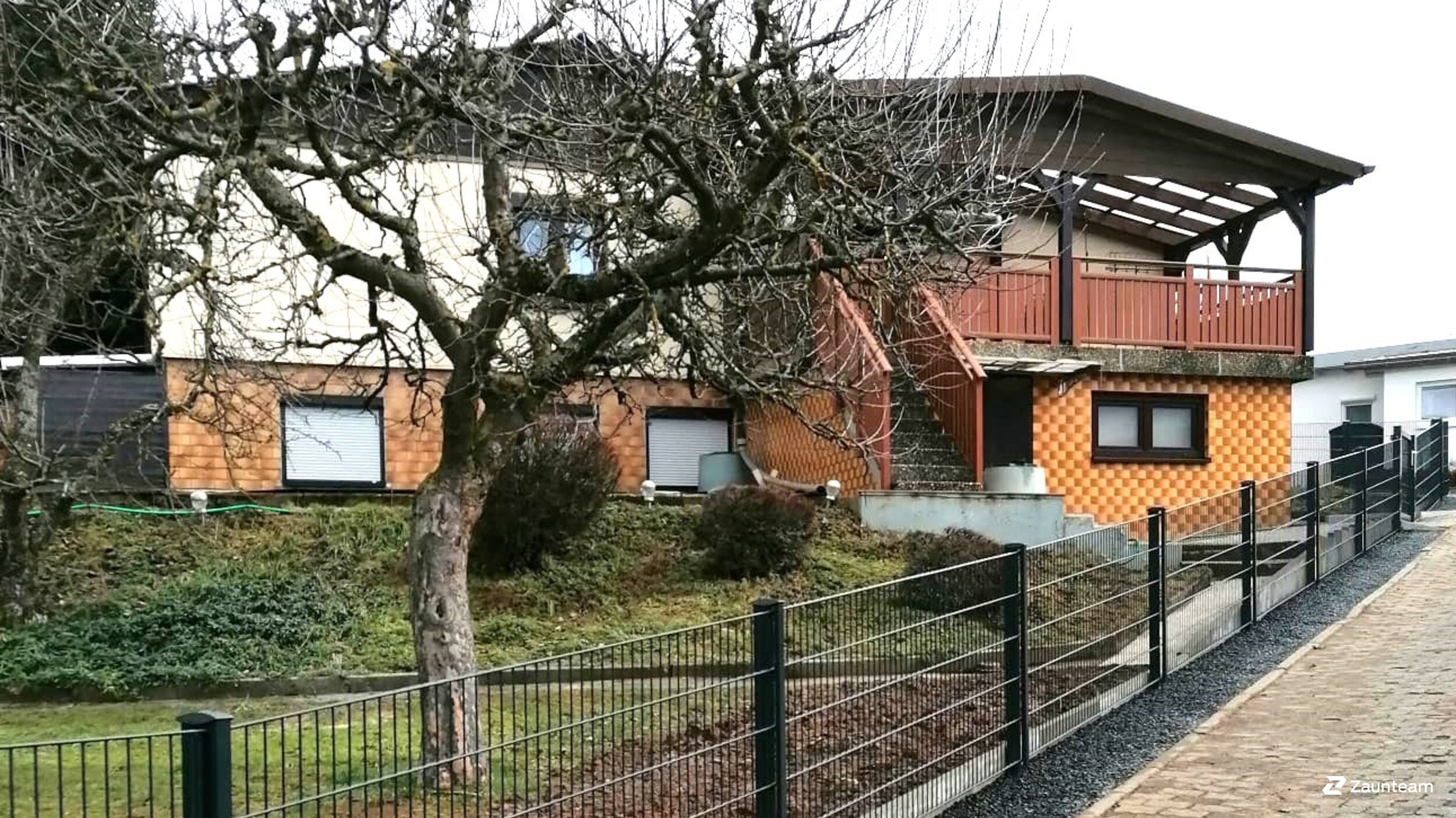 Doppelstabmattenzaun aus dem 2024 in 97653 Bischofsheim Deutschland von Zaunteam Main-Rhön.