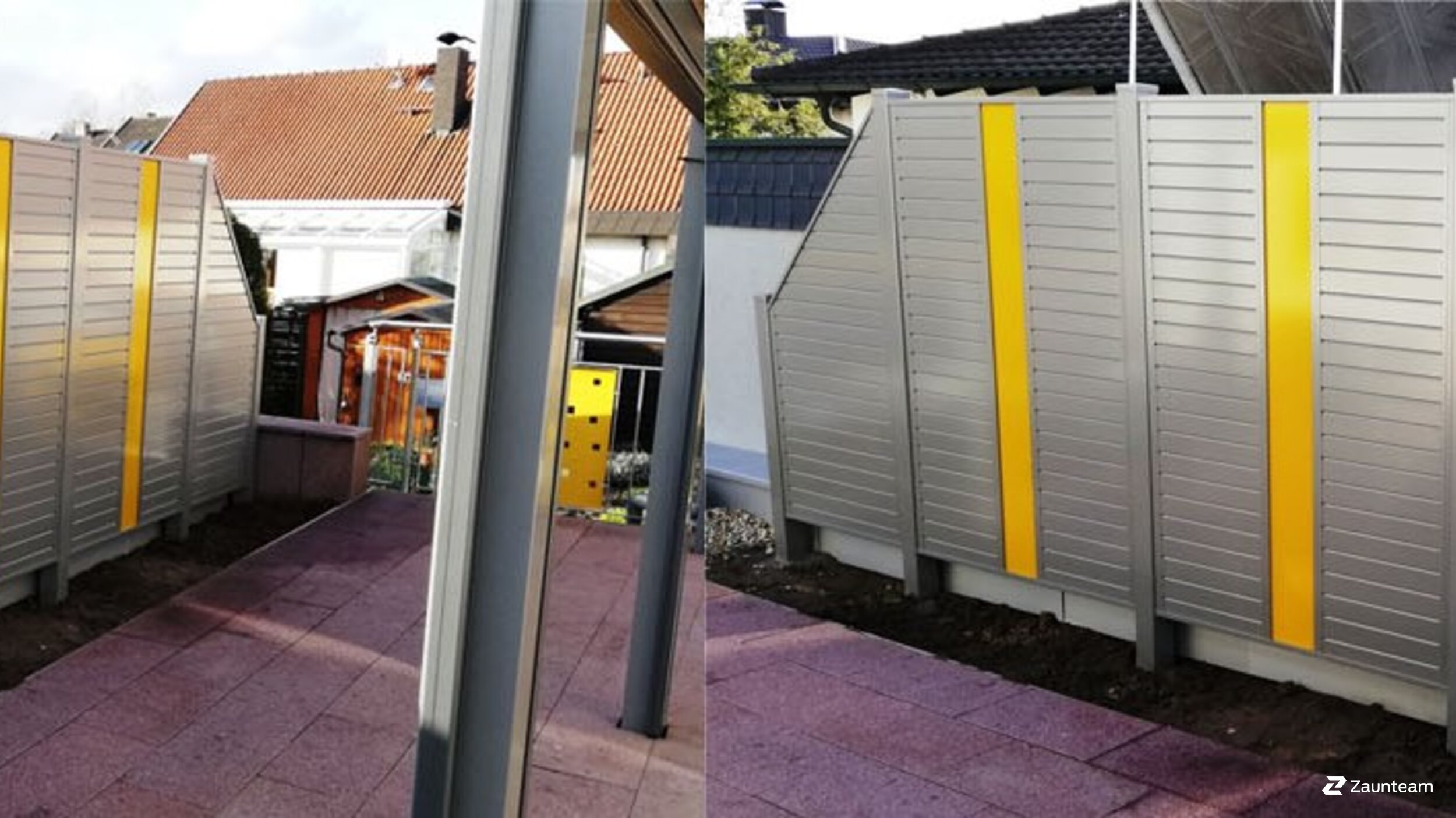 Aluminium Sichtschutz aus dem 2018 in 97520 Röthlein Deutschland von Zaunteam Main-Rhön.