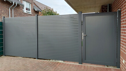 Aluminium Sichtschutz aus dem 2022 in 46485 Wesel Deutschland von Zaunteam Hohe Mark.