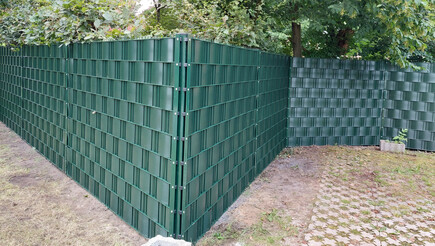 Protection brise-vue en tressage de 2023 à 46514 Schermbeck Allemagne de Zaunteam Hohe Mark.