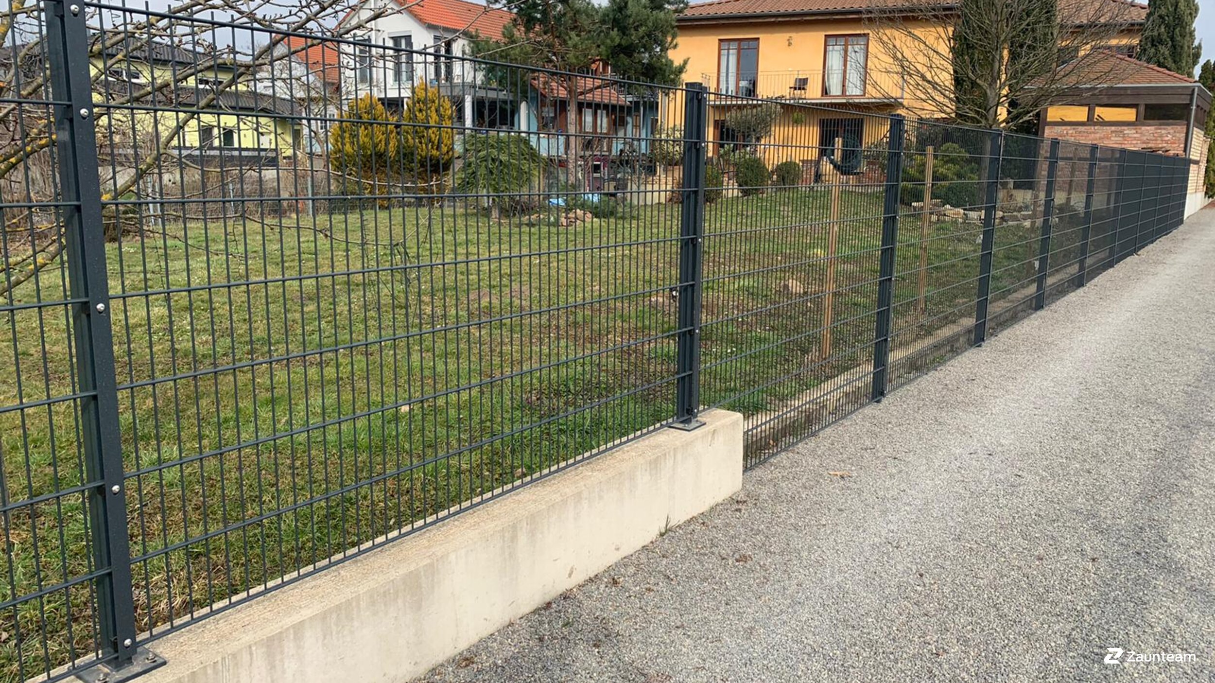 Doppelstabmattenzaun aus dem 2021 in 68794 Oberhausen Deutschland von Zaunteam Schwetzingen-Bruchsal.