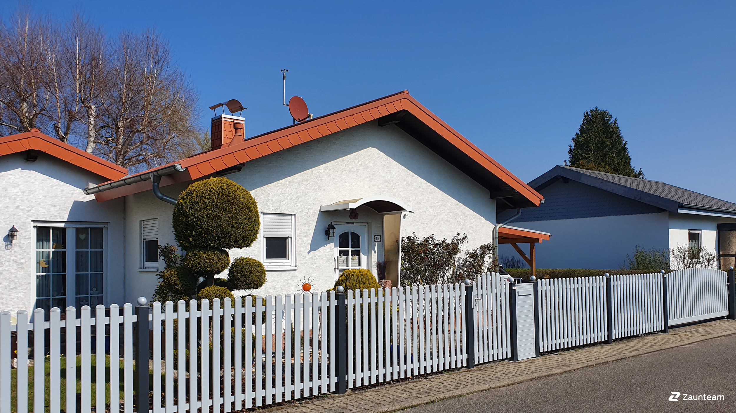 Aluzaun aus dem 2021 in 76661 Philippsburg Deutschland von Zaunteam Schwetzingen-Bruchsal.