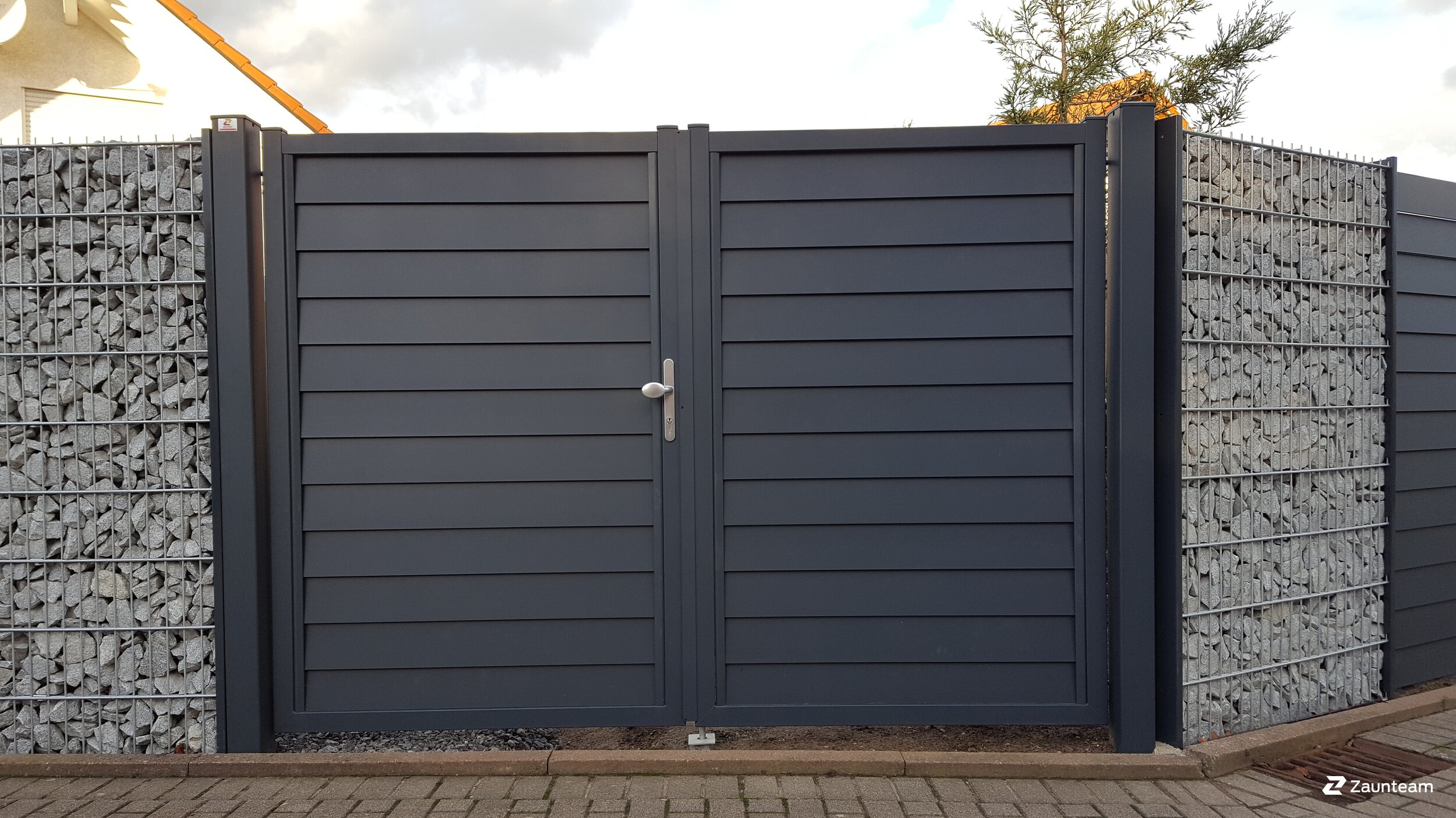 Clôture en aluminium de 2021 à 76698 Ubstadt-Weiher, Stettfeld Allemagne de Zaunteam Schwetzingen-Bruchsal.