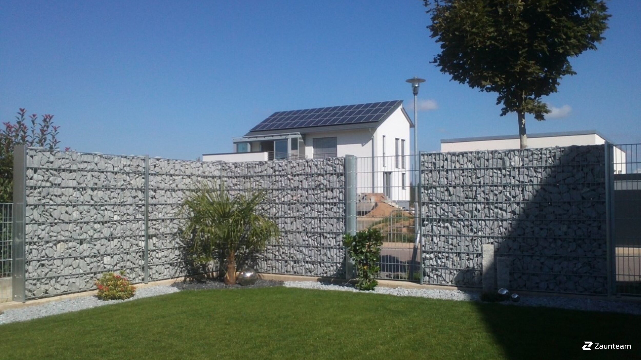 Gabionen Steinkörbe aus dem 2021 in 68753 Waghäusel-Kirrlach Deutschland von Zaunteam Schwetzingen-Bruchsal.