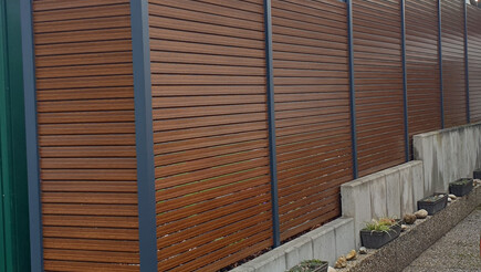 Aluminium Sichtschutz aus dem 2023 in 67374  Hanhofen Deutschland von Zaunteam Schwetzingen-Bruchsal.