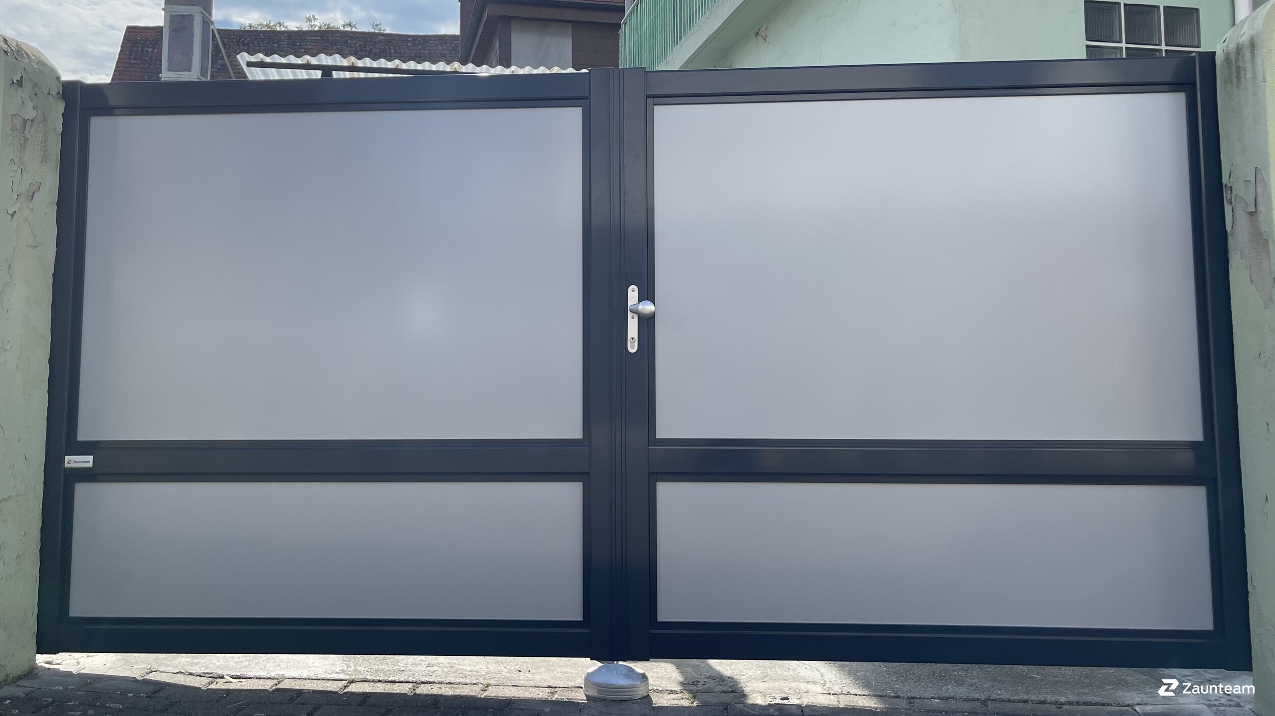 Aluzaun aus dem 2023 in 68794 Oberhausen Deutschland von Zaunteam Schwetzingen-Bruchsal.