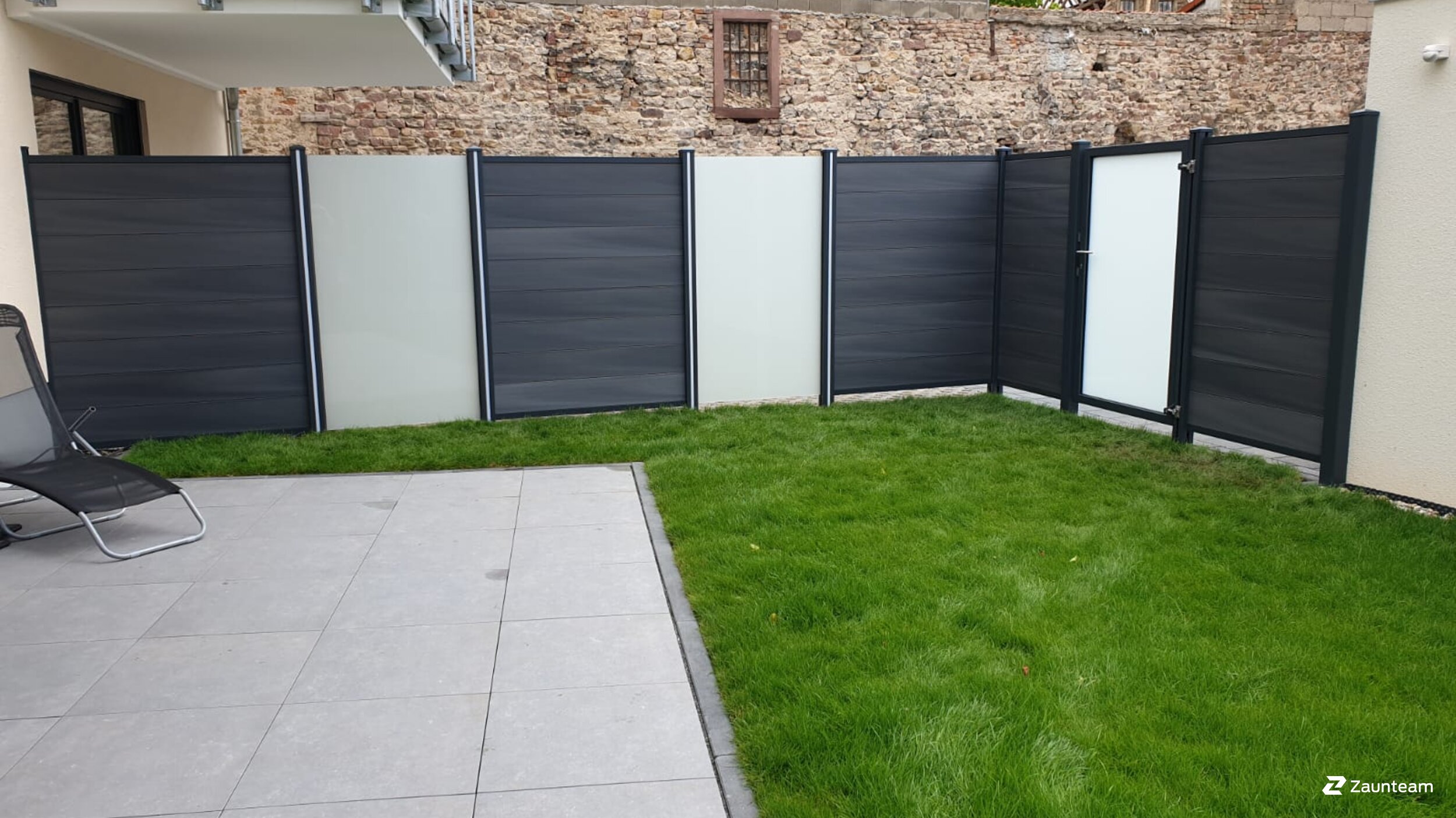 Pare-vue en WPC de 2020 à 68799   Reilingen Allemagne de Zaunteam Schwetzingen-Bruchsal.