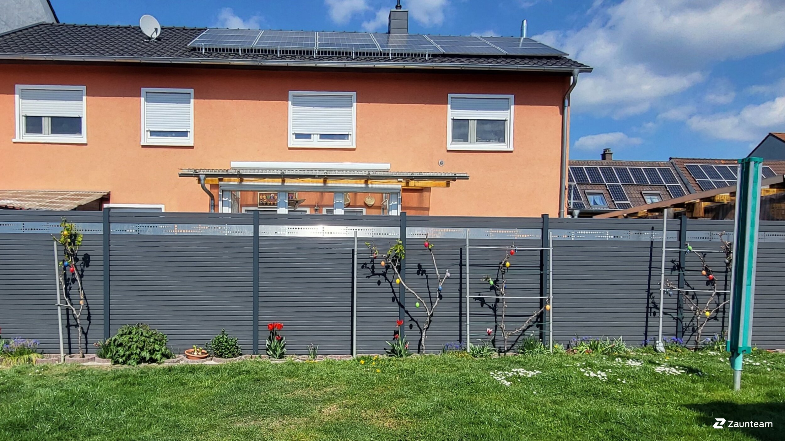 Aluminium Sichtschutz aus dem 2025 in 68794 Oberhausen-Rheinhausen Deutschland von Zaunteam Schwetzingen-Bruchsal.