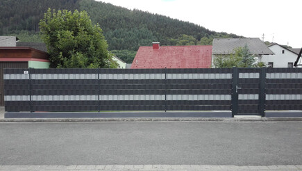 Protection brise-vue en tressage de 2018 à 97906 Faulbach Allemagne de Zaunteam Westfranken.