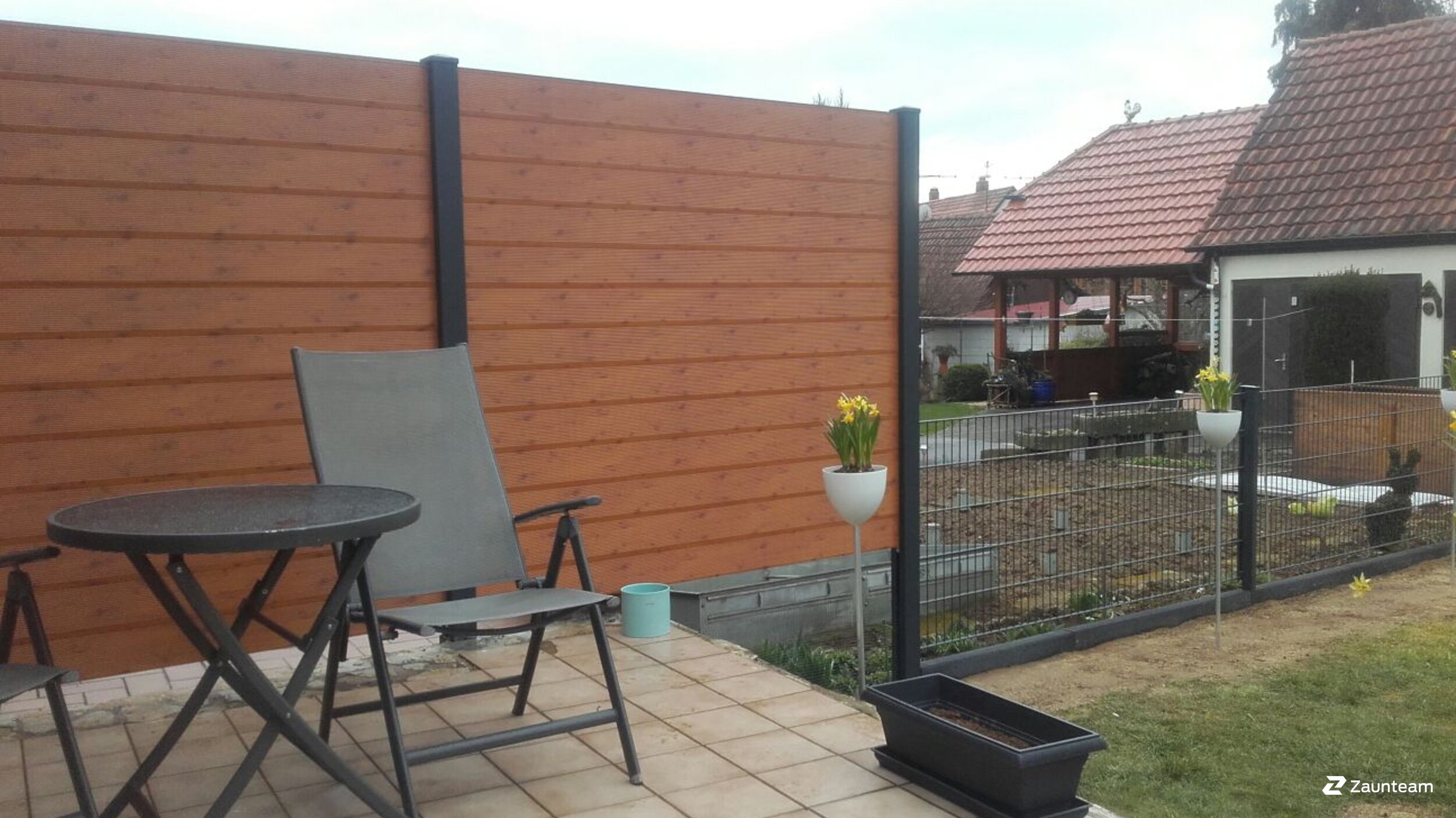 Aluminium Sichtschutz aus dem 2019 in 74736 Hardheim Deutschland von Zaunteam Westfranken.