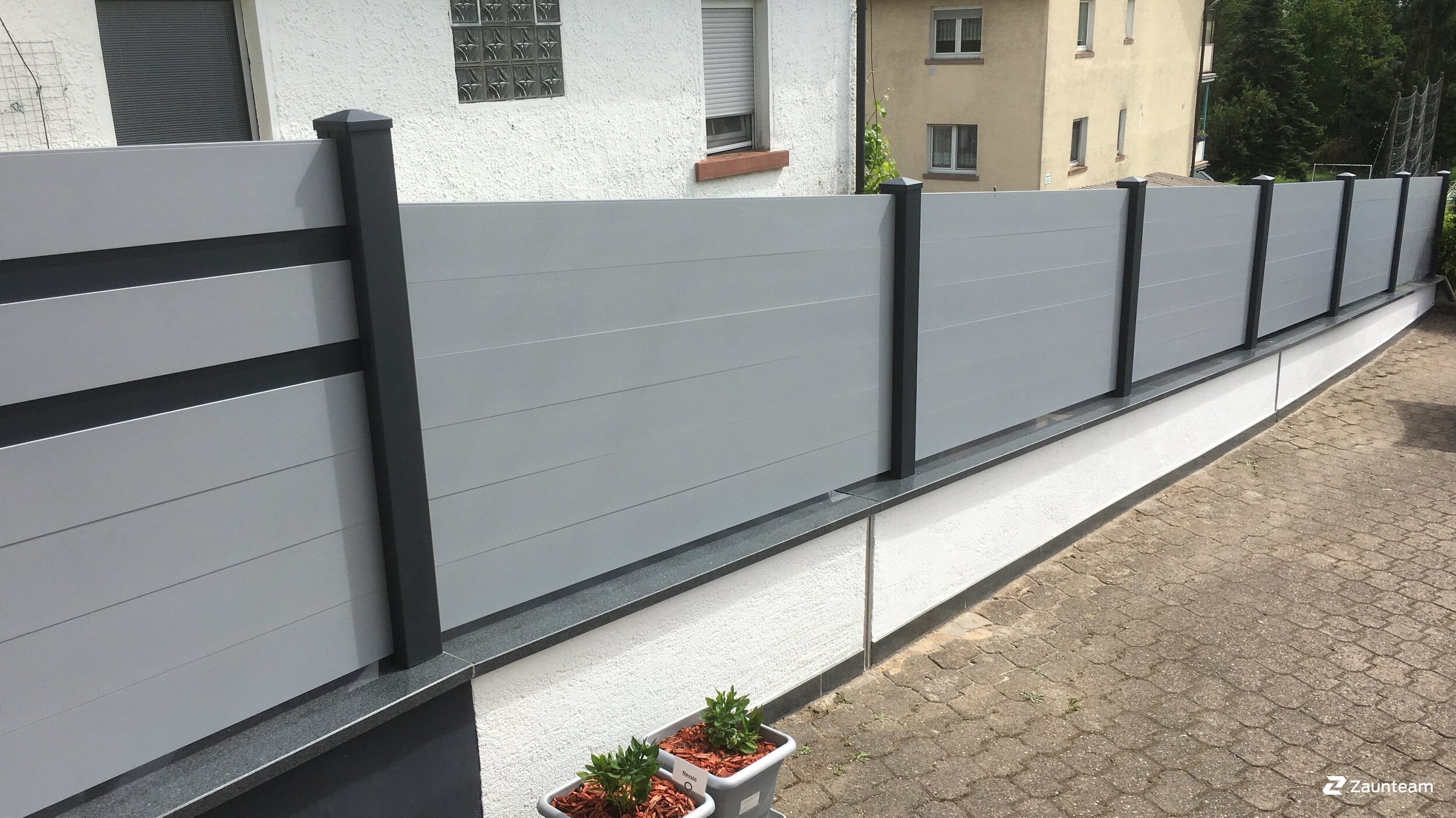 Aluminium Sichtschutz aus dem 2018 in 63920 Rück-Schippach Deutschland von Zaunteam Westfranken.