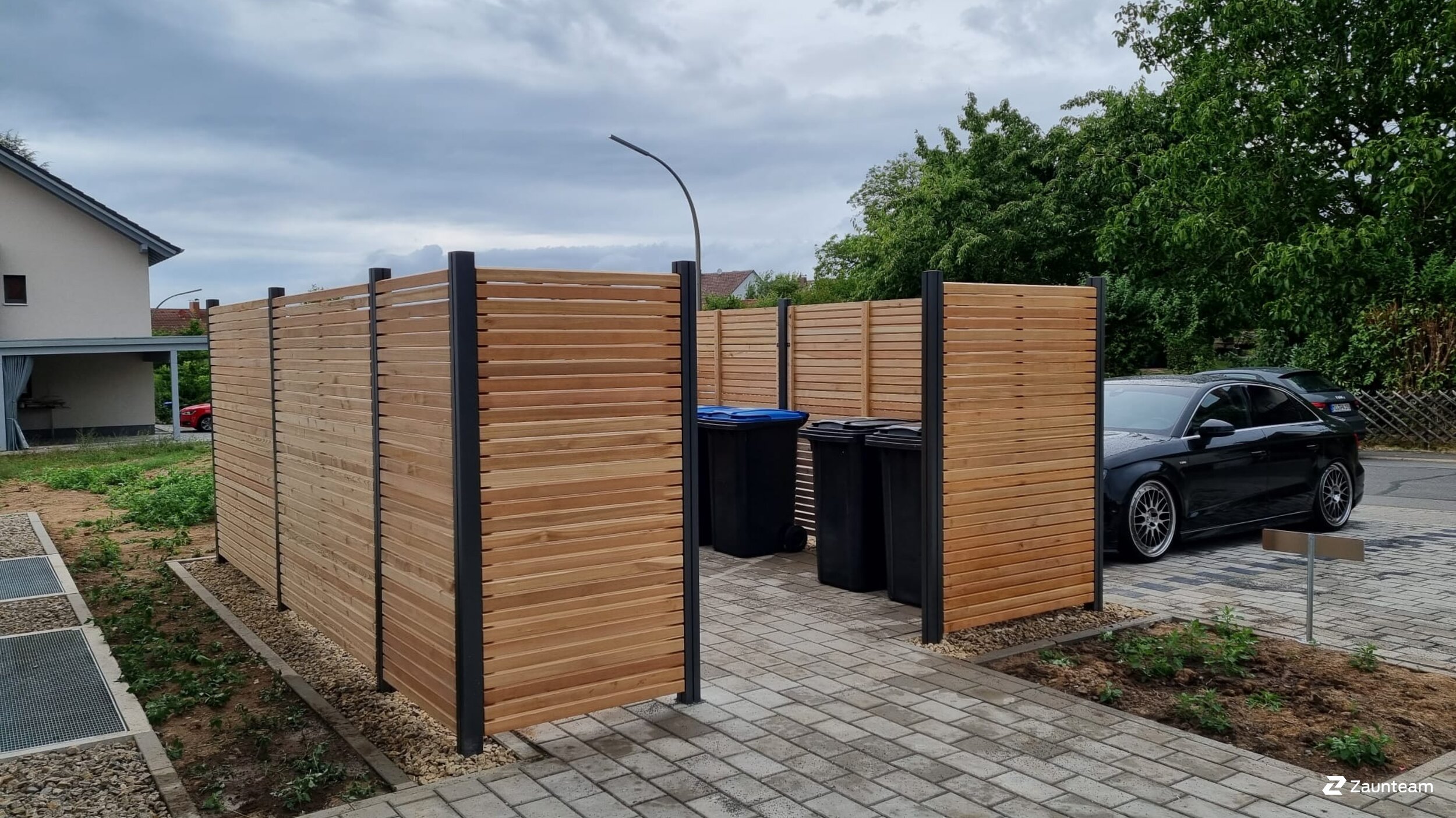 Protection brise-vue en bois de 2023 à 63933 Mönchberg Allemagne de Zaunteam Westfranken.