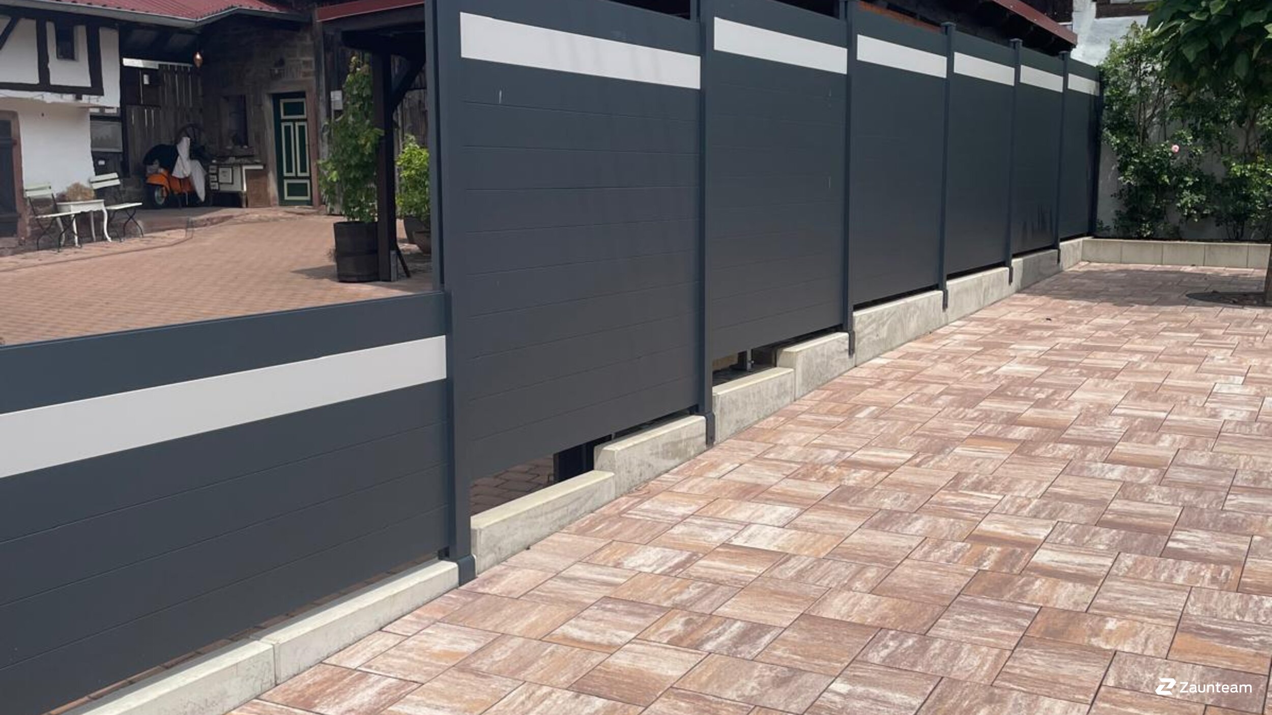 Aluminium Sichtschutz aus dem 2025 in 97906 Faulbch Deutschland von Zaunteam Westfranken.