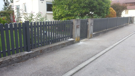 Clôture en aluminium de 2017 à 74321 Bietigheim-Bissingen Allemagne de Zaunteam Neckar-Enz.