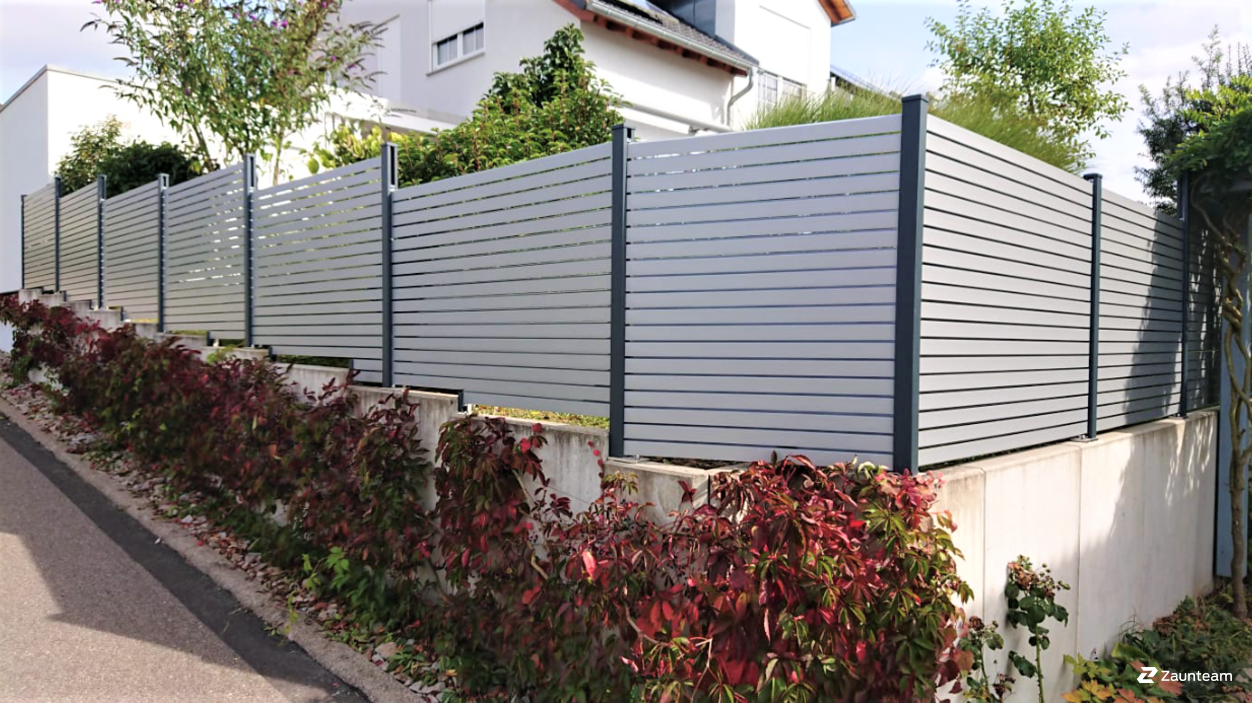 Protection brise-vue en aluminium de 2021 à 75365 Calw Allemagne de Zaunteam Pforzheim.