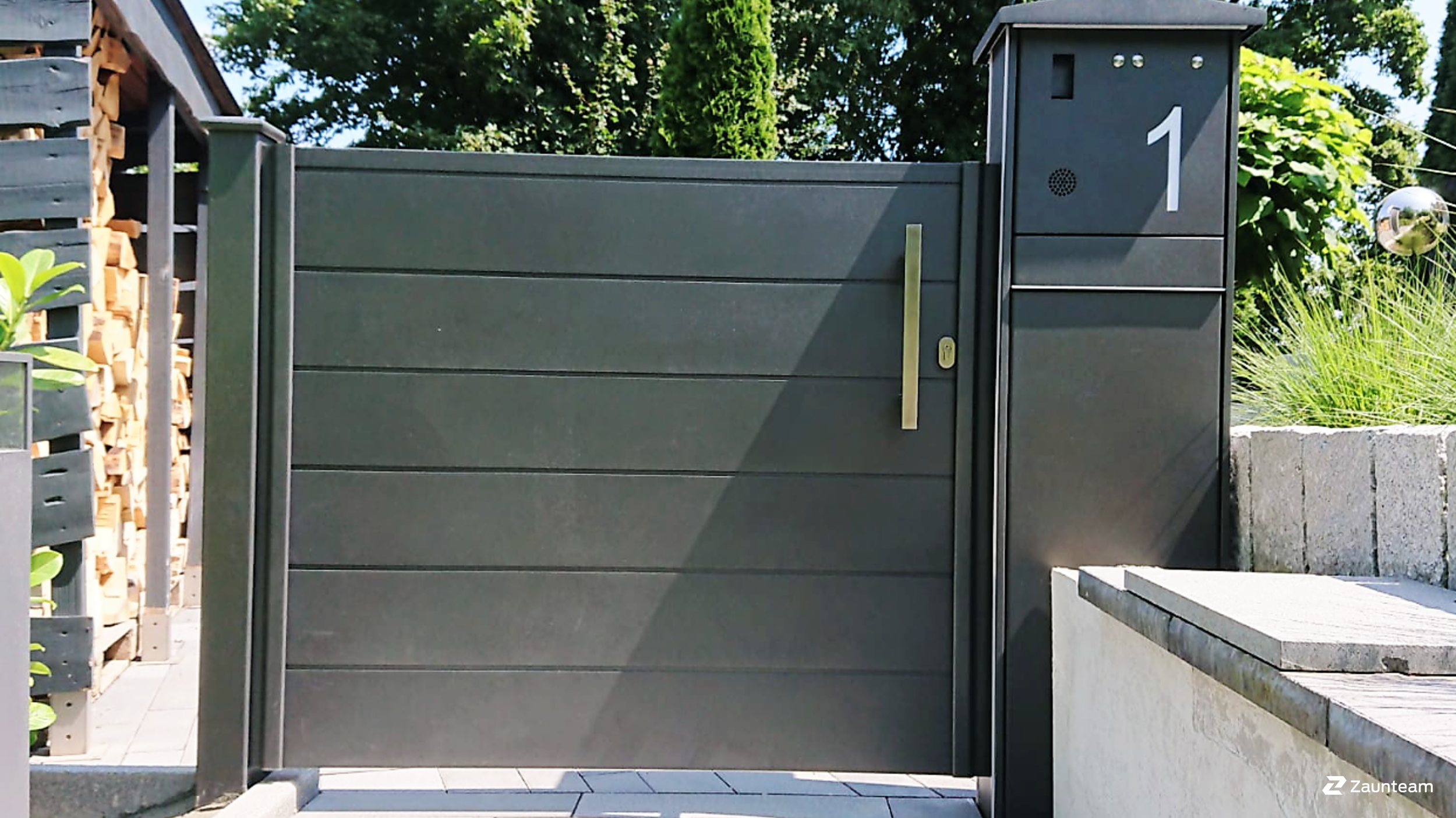 Aluminium Sichtschutz aus dem 2021 in 75181 Pforzheim Deutschland von Zaunteam Pforzheim.