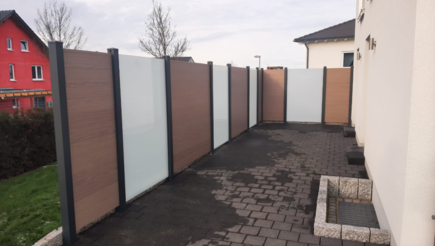 Aluminium Sichtschutz aus dem 2021 in 75180 Pforzheim Deutschland von Zaunteam Pforzheim.