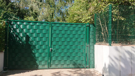 Protection brise-vue en tressage de 2021 à 71296 Heimsheim Allemagne de Zaunteam Pforzheim.