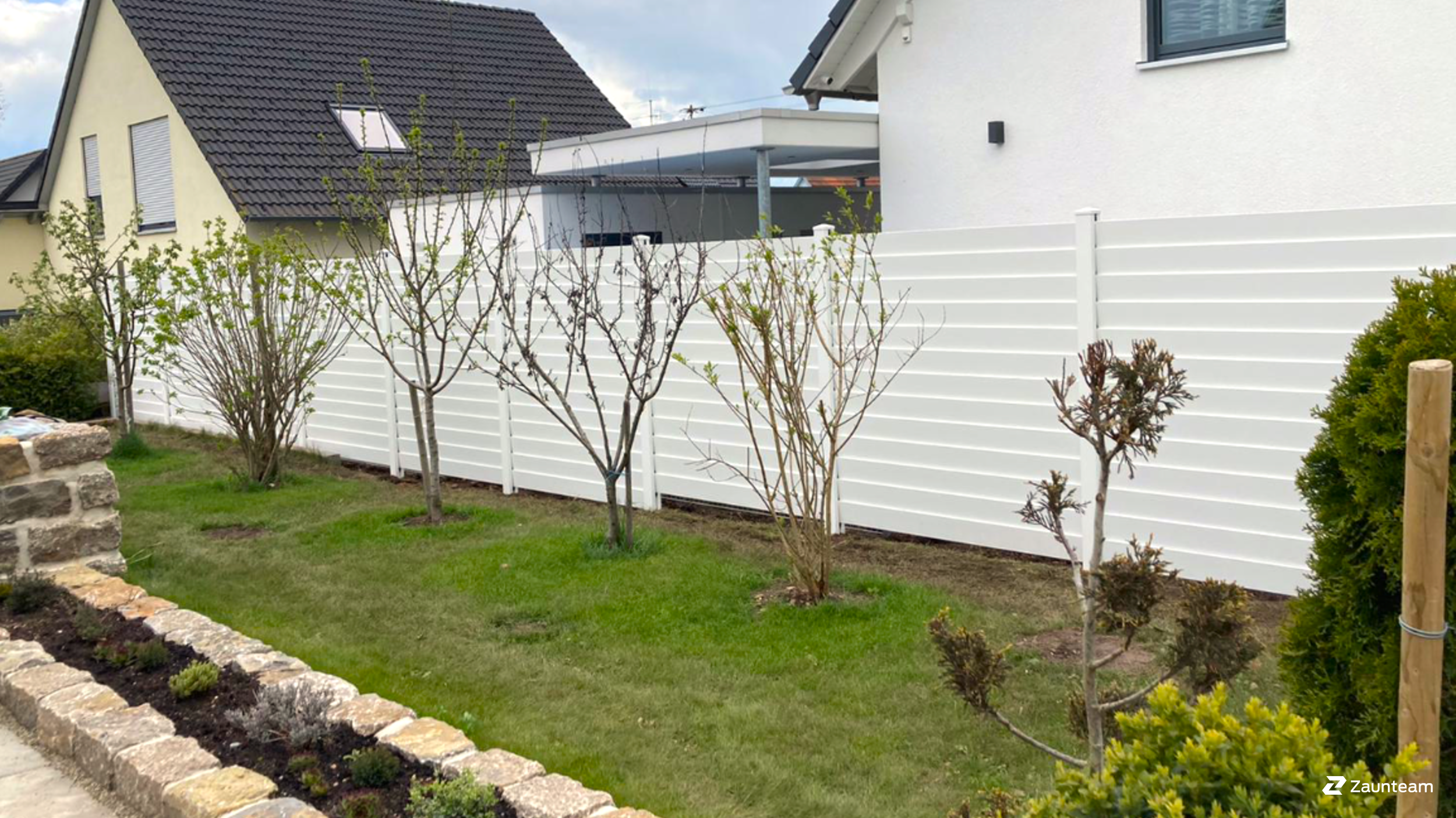 Aluminium Sichtschutz aus dem 2021 in 76332 Bad Herrenalb Deutschland von Zaunteam Pforzheim.