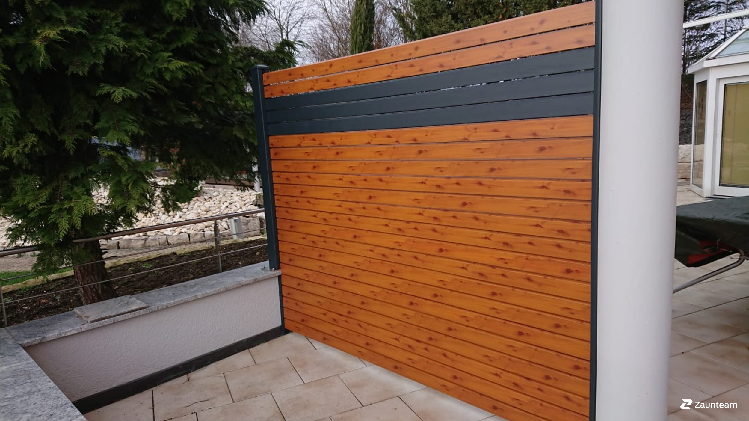 Aluminium Sichtschutz aus dem 2021 in 75223 Öschelbronn Deutschland von Zaunteam Pforzheim.