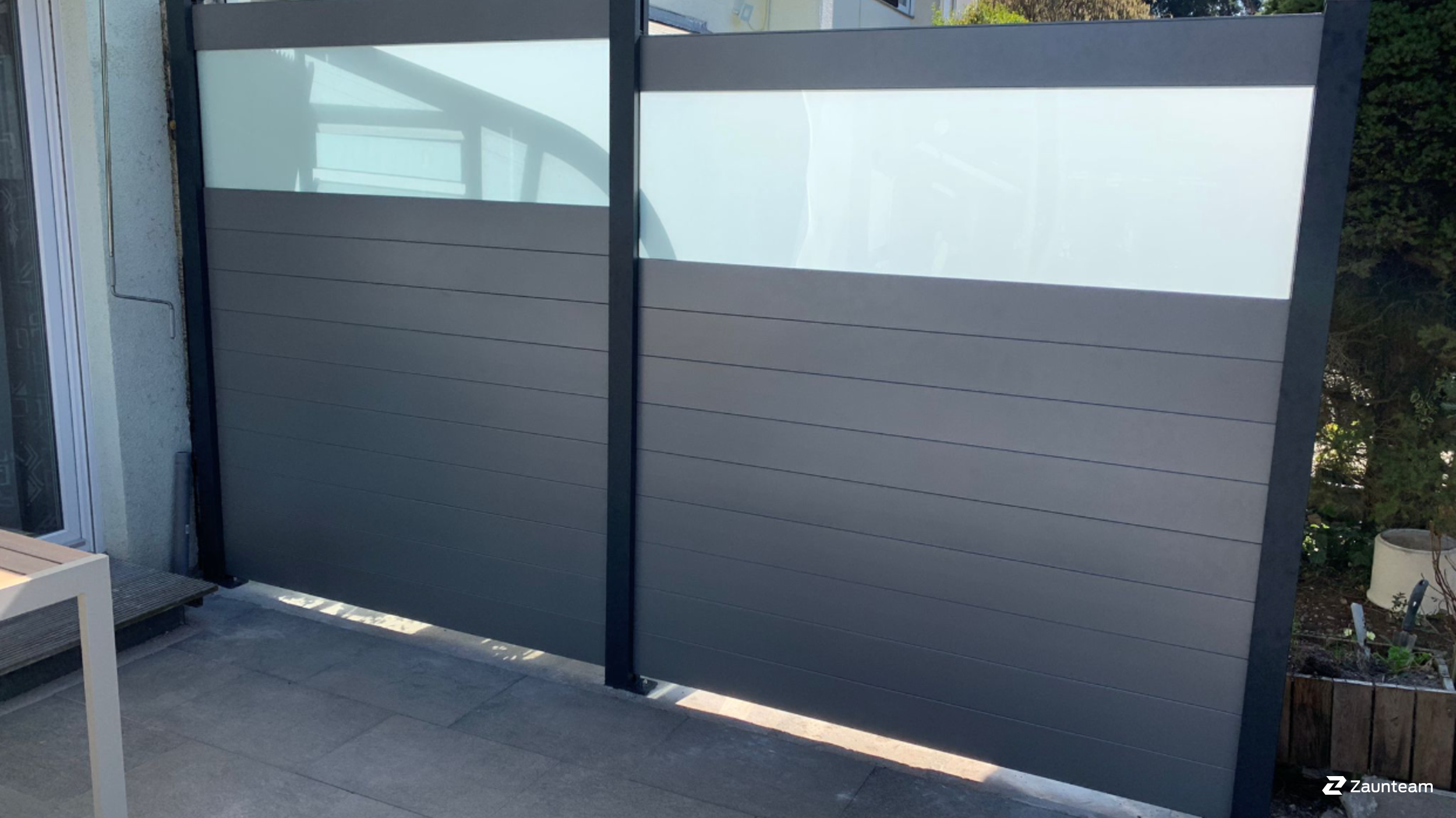 Aluminium Sichtschutz aus dem 2021 in 75305 Neuenbürg Deutschland von Zaunteam Pforzheim.