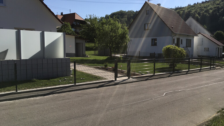 Doppelstabmattenzaun aus dem 2018 in 72469 Meßstetten Deutschland von Zaunteam Zollernalb.
