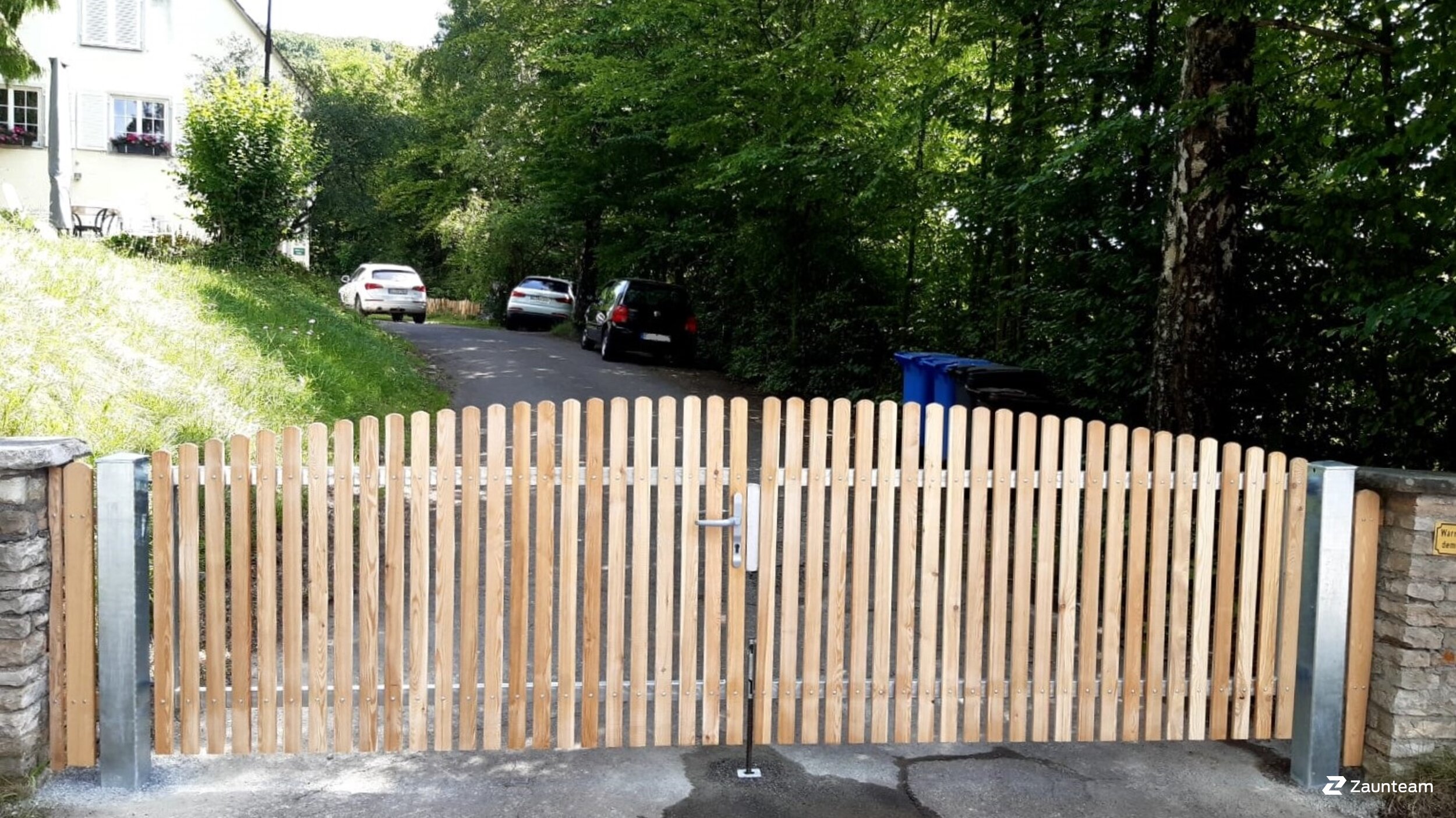 Clôture en lattes de 2020 à 72393  Burladingen Allemagne de Zaunteam Zollernalb.