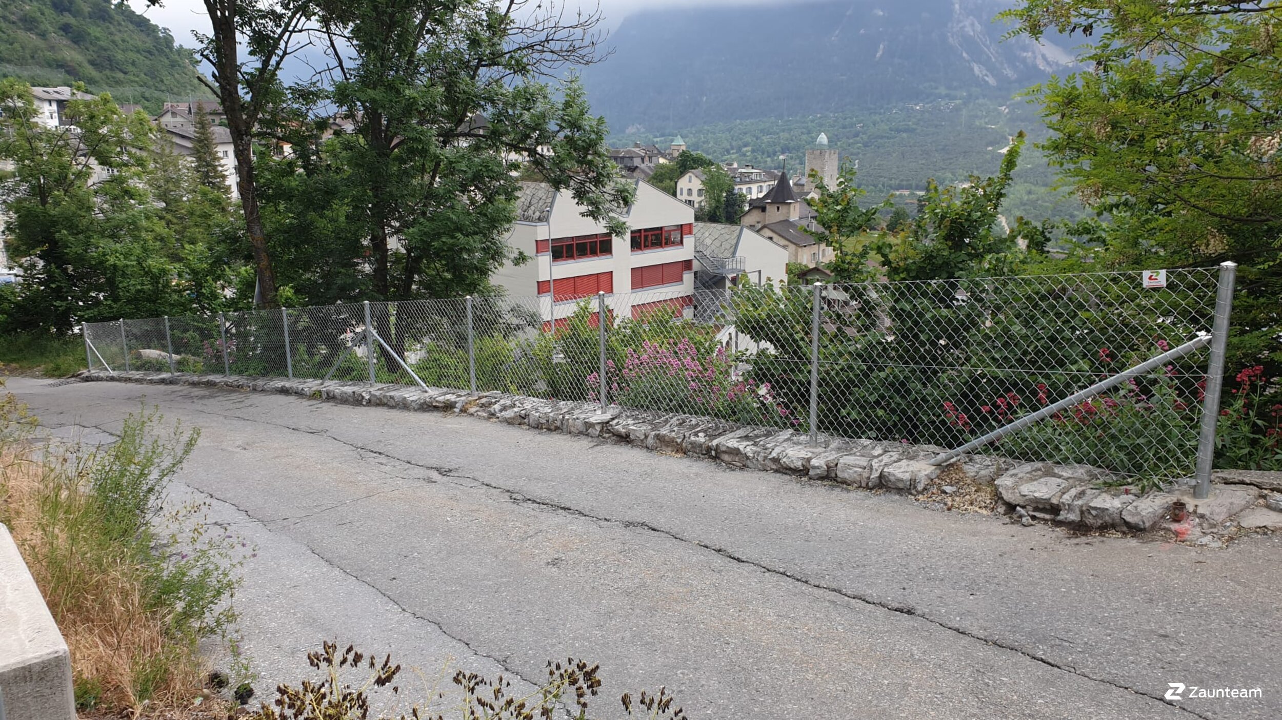 Diagonalgeflecht aus dem 2020 in 3953 Leuk-Stadt Schweiz von Zaunteam Wallis / Swissclôture Valais.
