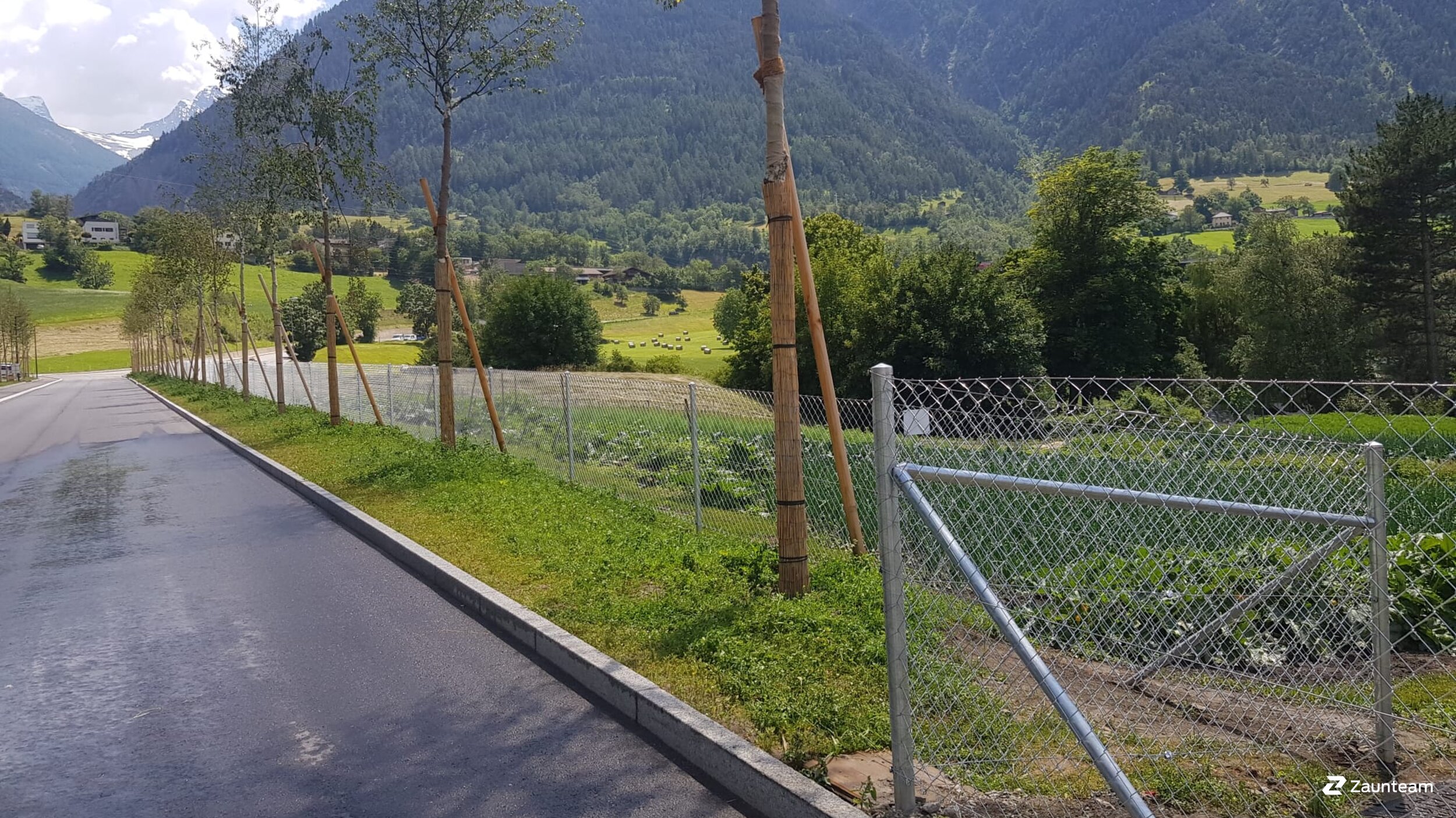 Diagonalgeflecht aus dem 2020 in 3900 Brig Schweiz von Zaunteam Wallis / Swissclôture Valais.