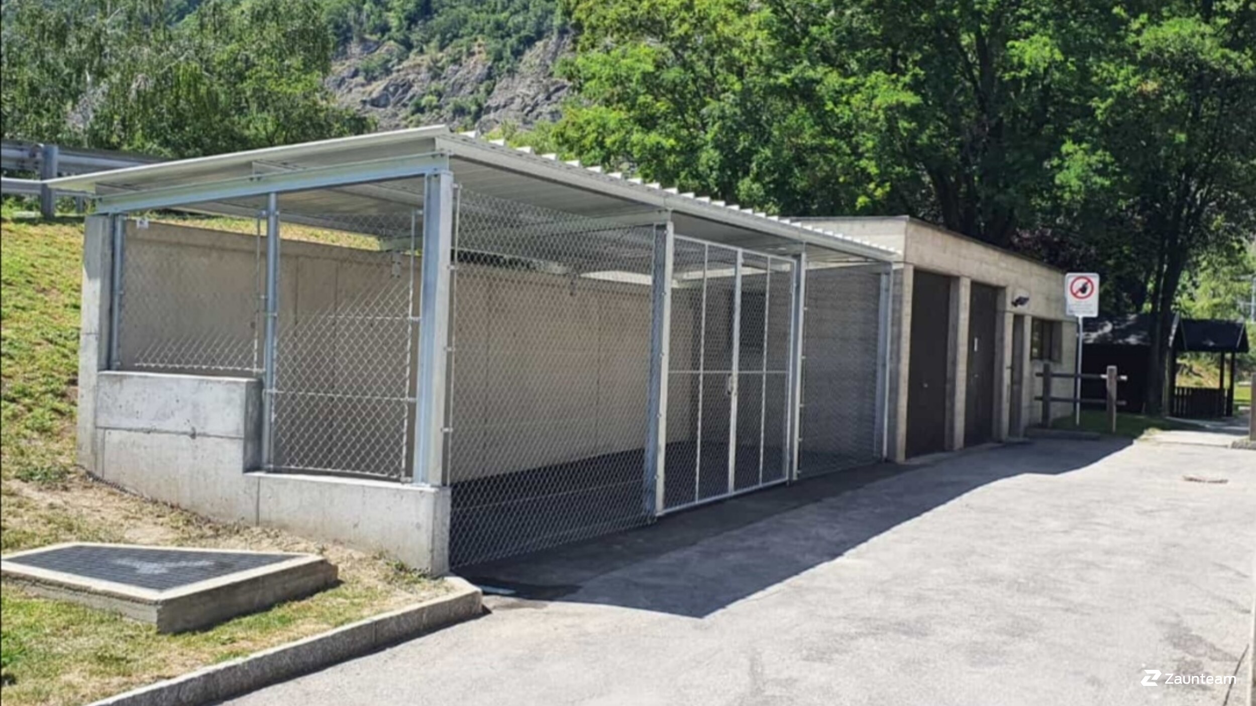 Diagonalgeflecht aus dem 2020 in 3902 Glis Schweiz von Zaunteam Wallis / Swissclôture Valais.