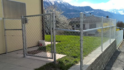 Diagonalgeflecht aus dem 2016 in 1955 Chamoson Schweiz von Zaunteam Wallis / Swissclôture Valais.