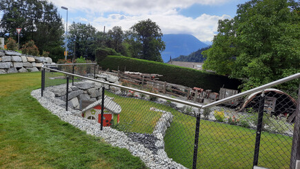 Diagonalgeflecht aus dem 2021 in 1955 Chamoson  Schweiz von Zaunteam Wallis / Swissclôture Valais.