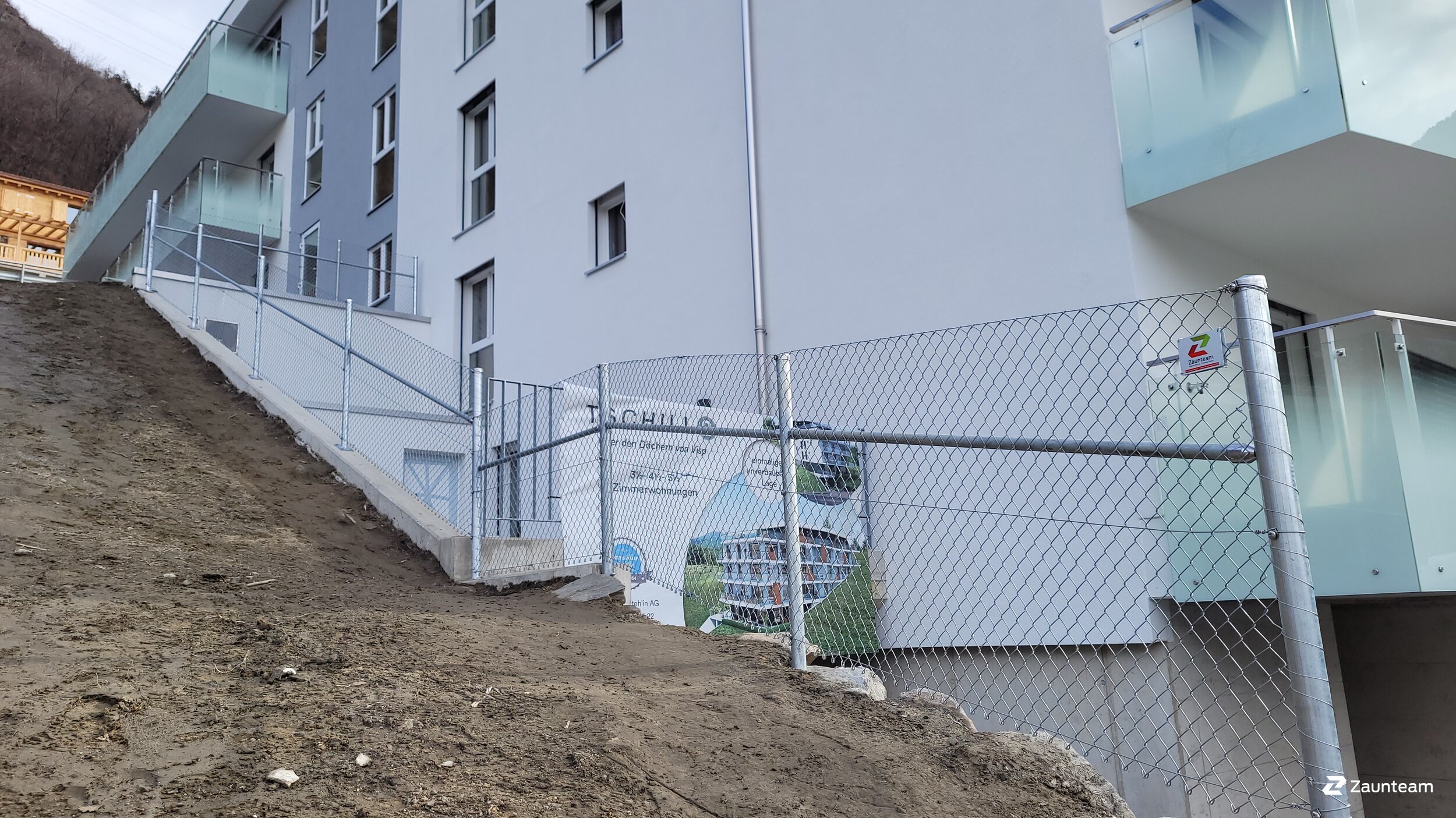 Diagonalgeflecht aus dem 2021 in 3930 Visp Schweiz von Zaunteam Wallis / Swissclôture Valais.