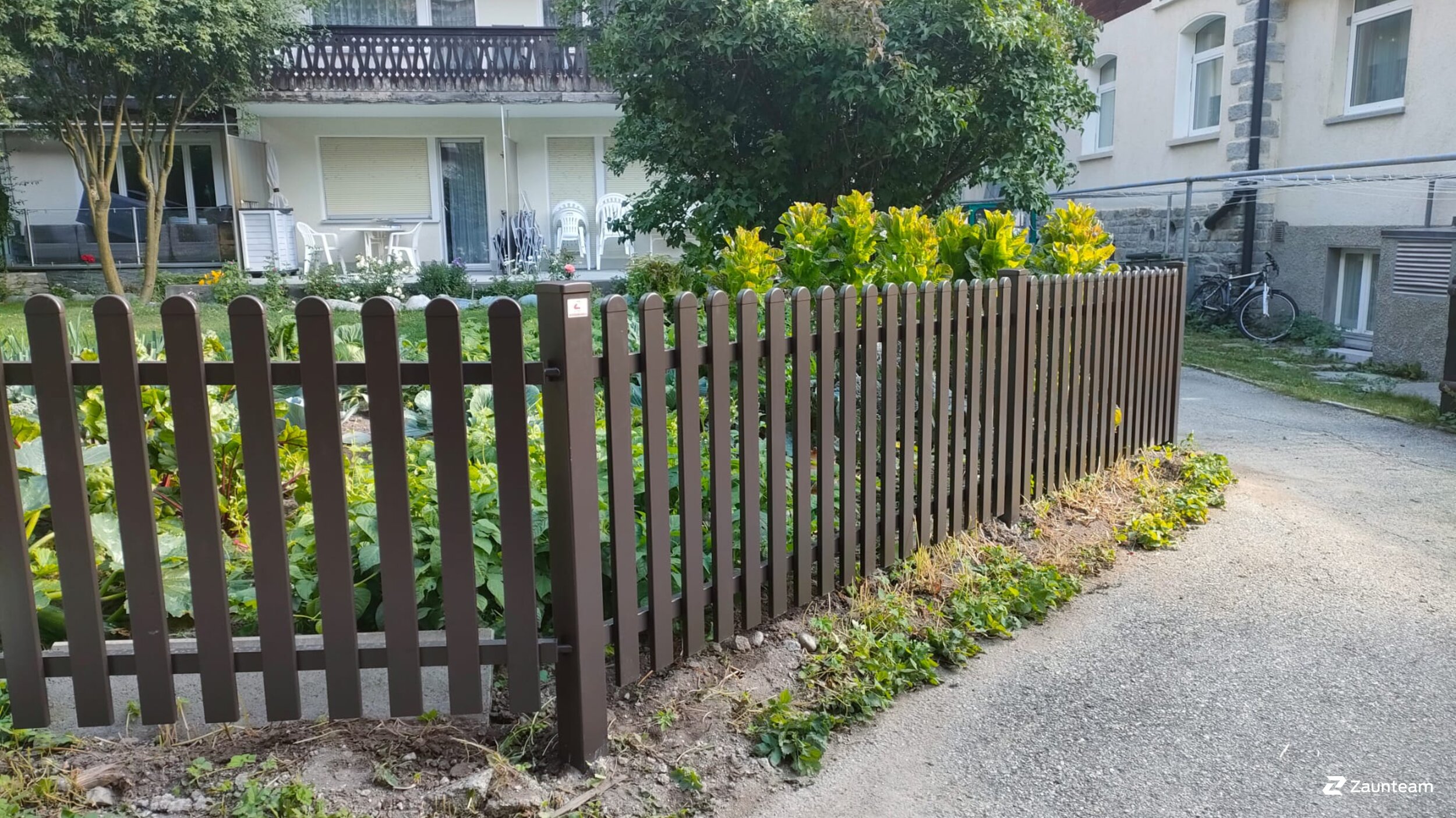 Aluzaun aus dem 2021 in 3920 Zermatt Schweiz von Zaunteam Wallis / Swissclôture Valais.